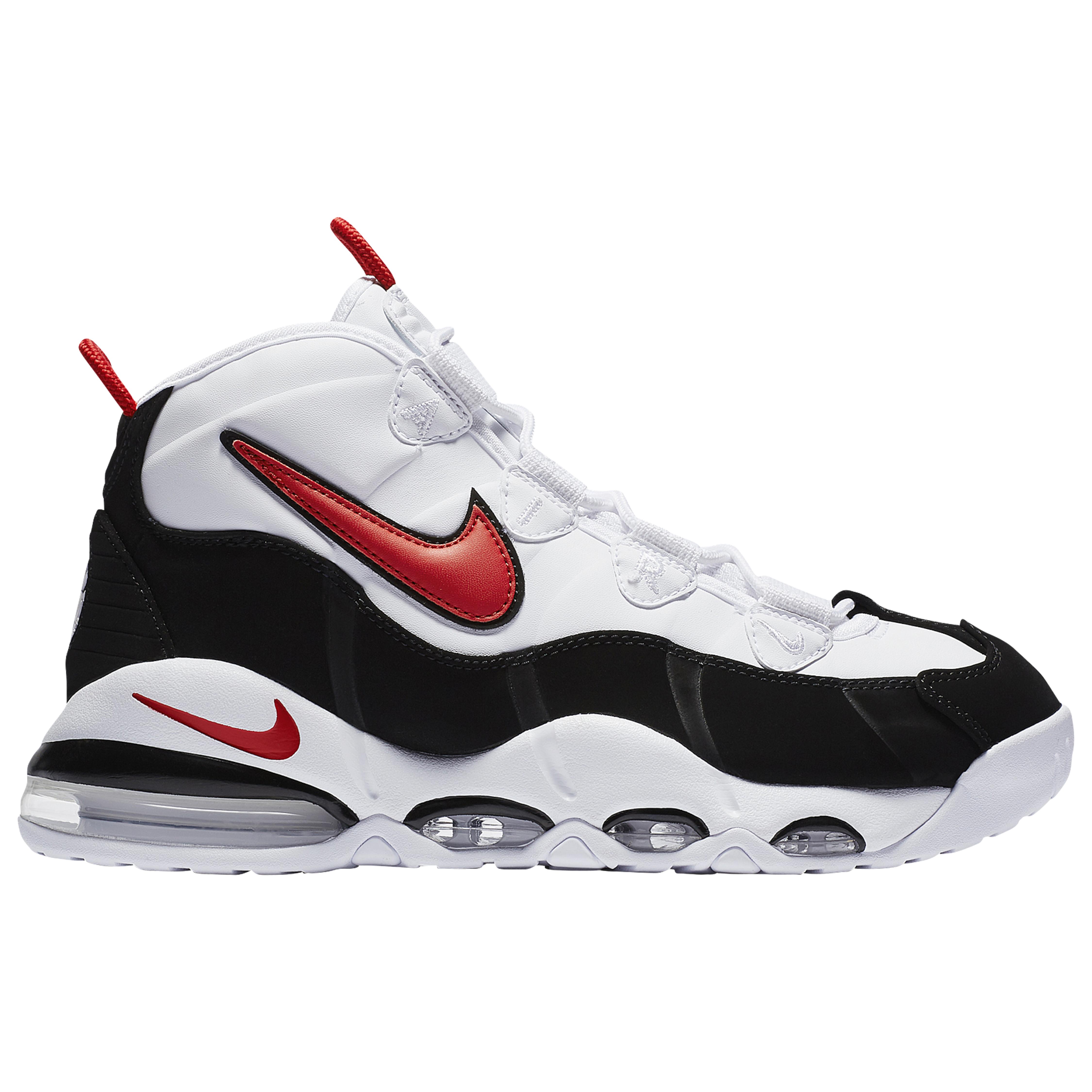 nike air max uptempo 95 black and white