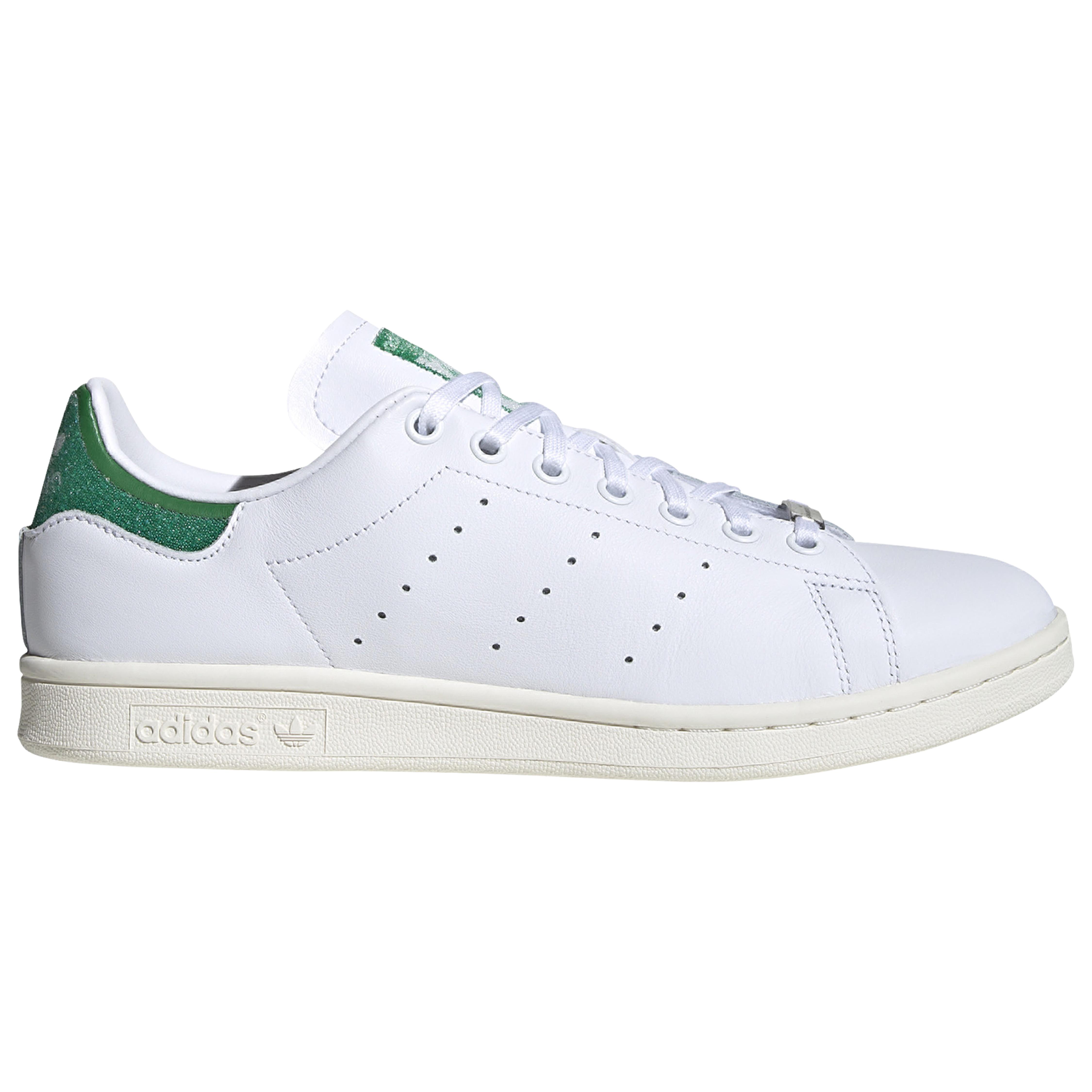 adidas Leather Stan Smith Swarovski - Shoes in White/Green (White) for Men - Lyst