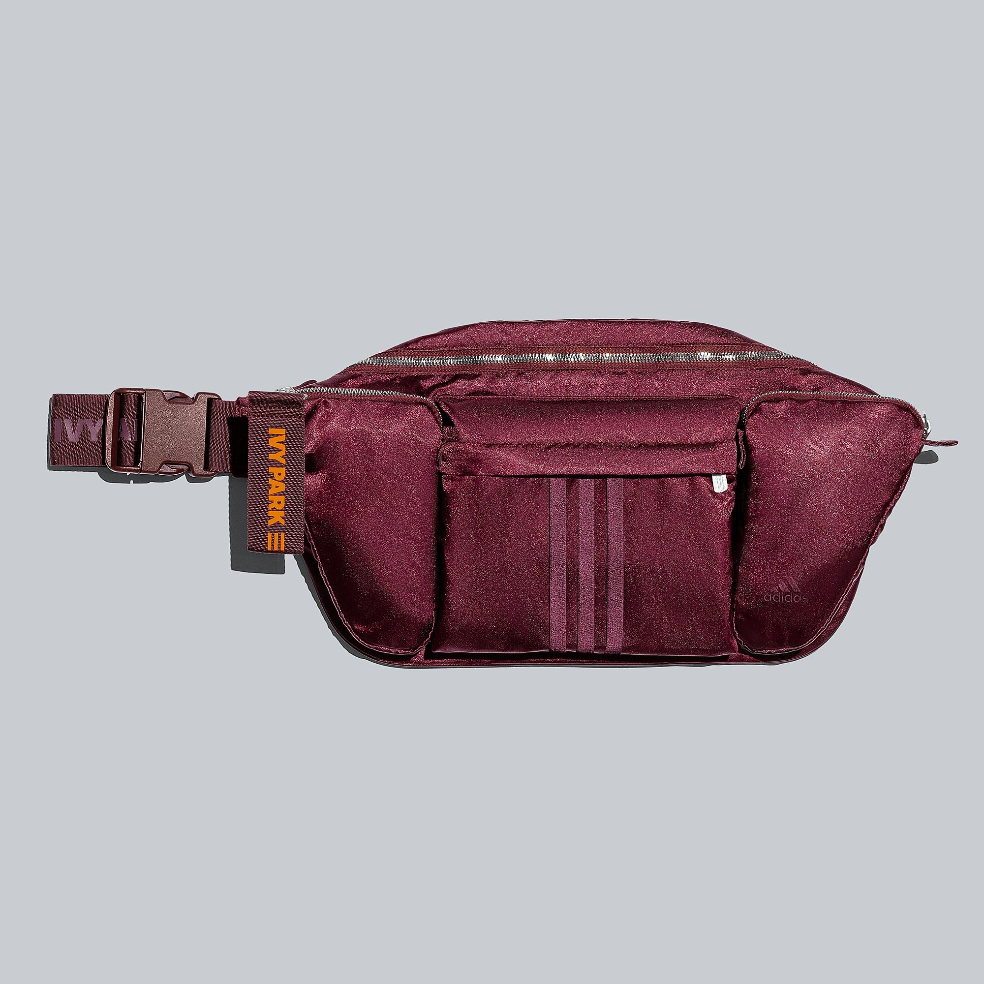 burgundy adidas fanny pack
