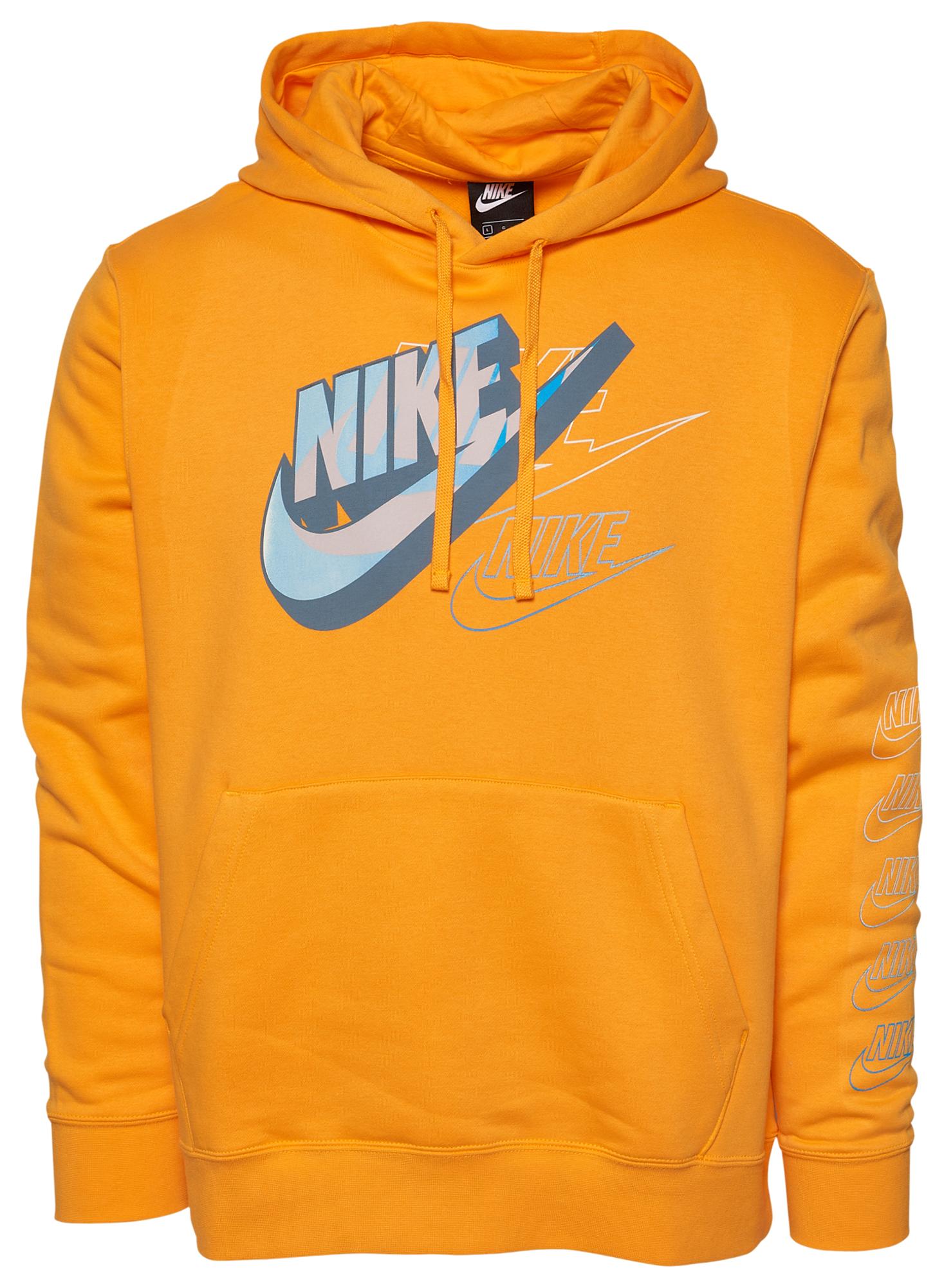 nike zip up hoodie with futura logo in navy