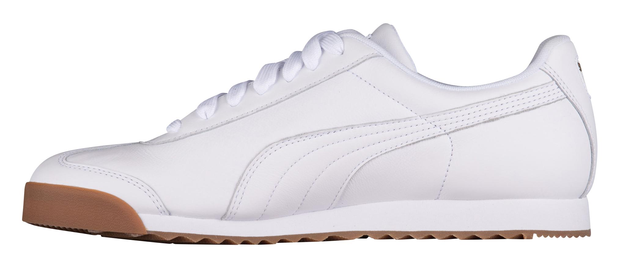 PUMA Leather Roma Classic Gum in White for Men - Save 51% - Lyst
