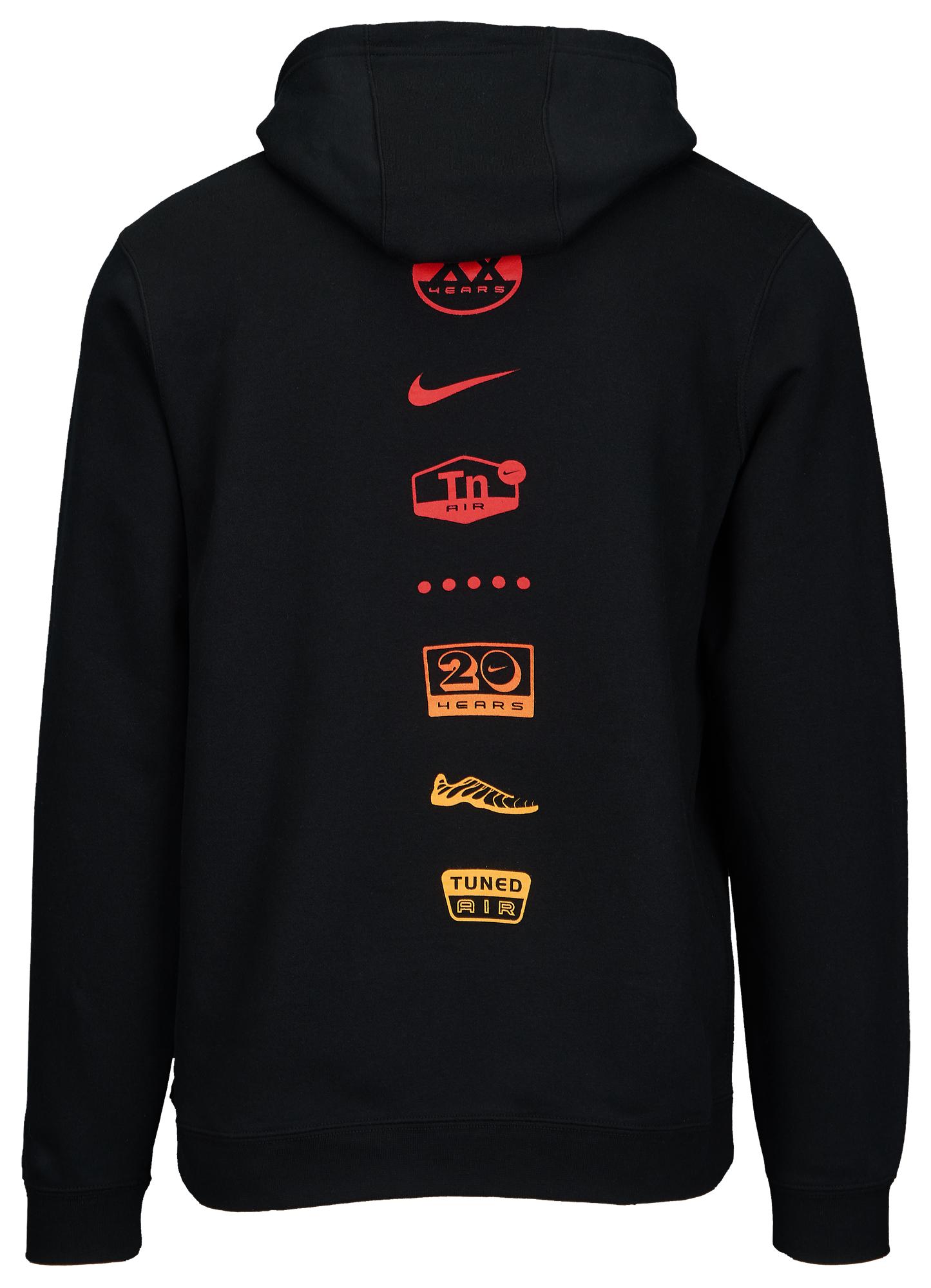 Nike Cotton Tn Air Hoodie in Black/Red 