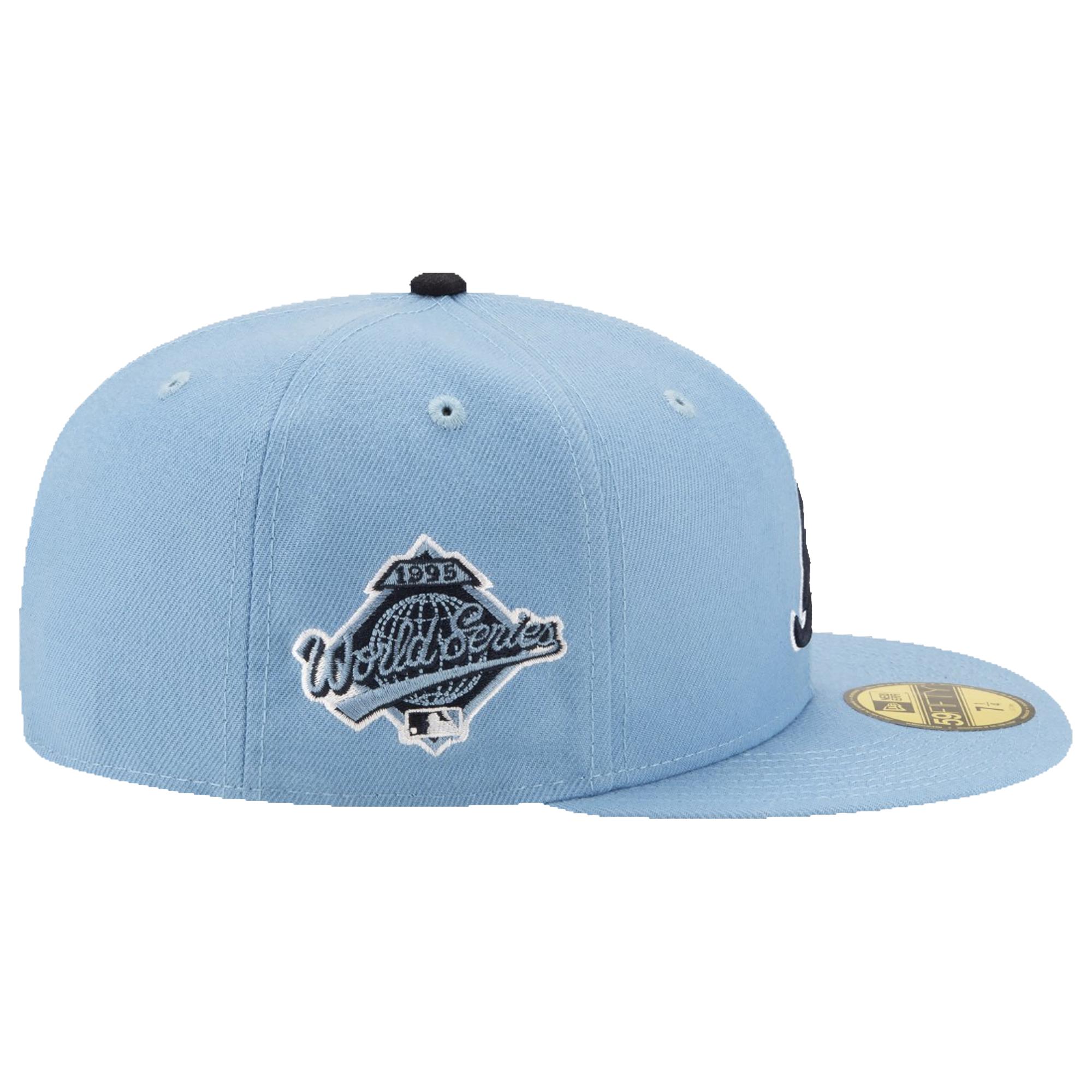 atlanta braves black offset new era 59fifty fitted