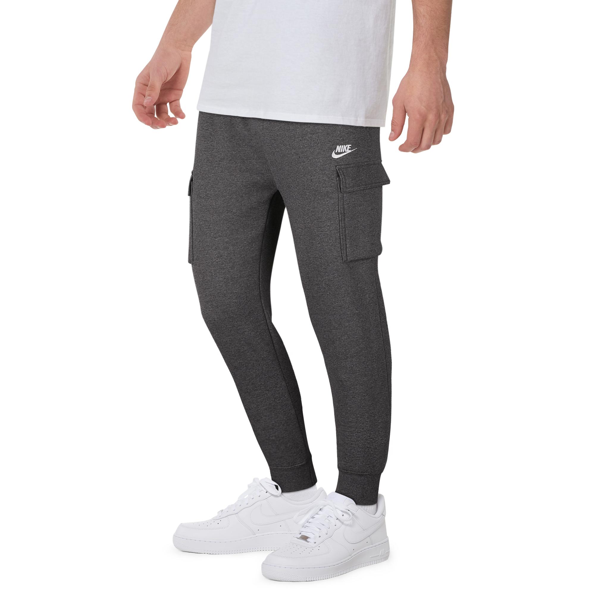 nike cargo club pants grey