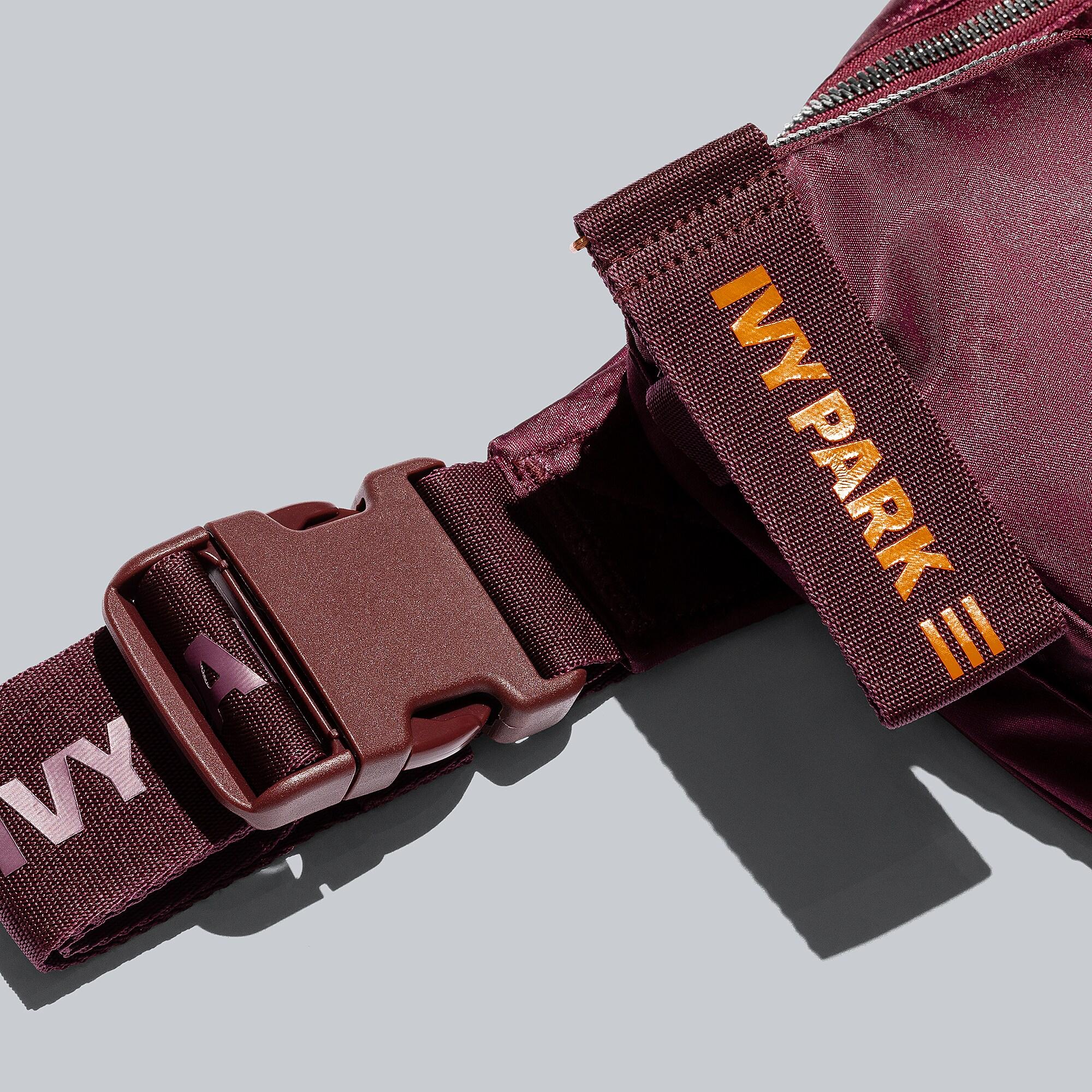 burgundy adidas fanny pack