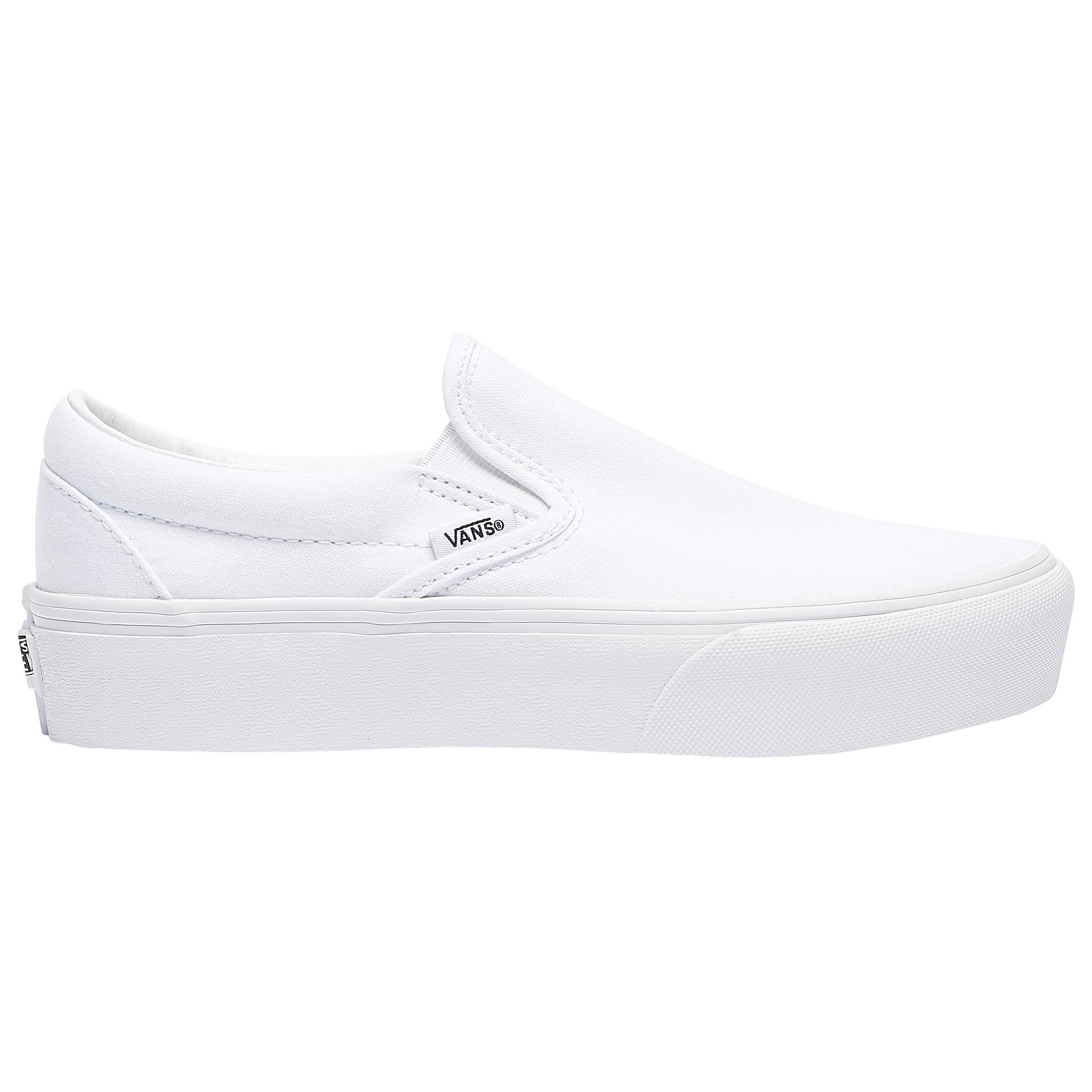 Vans Canvas Classic Slip-on Platform - Shoes in White - Lyst