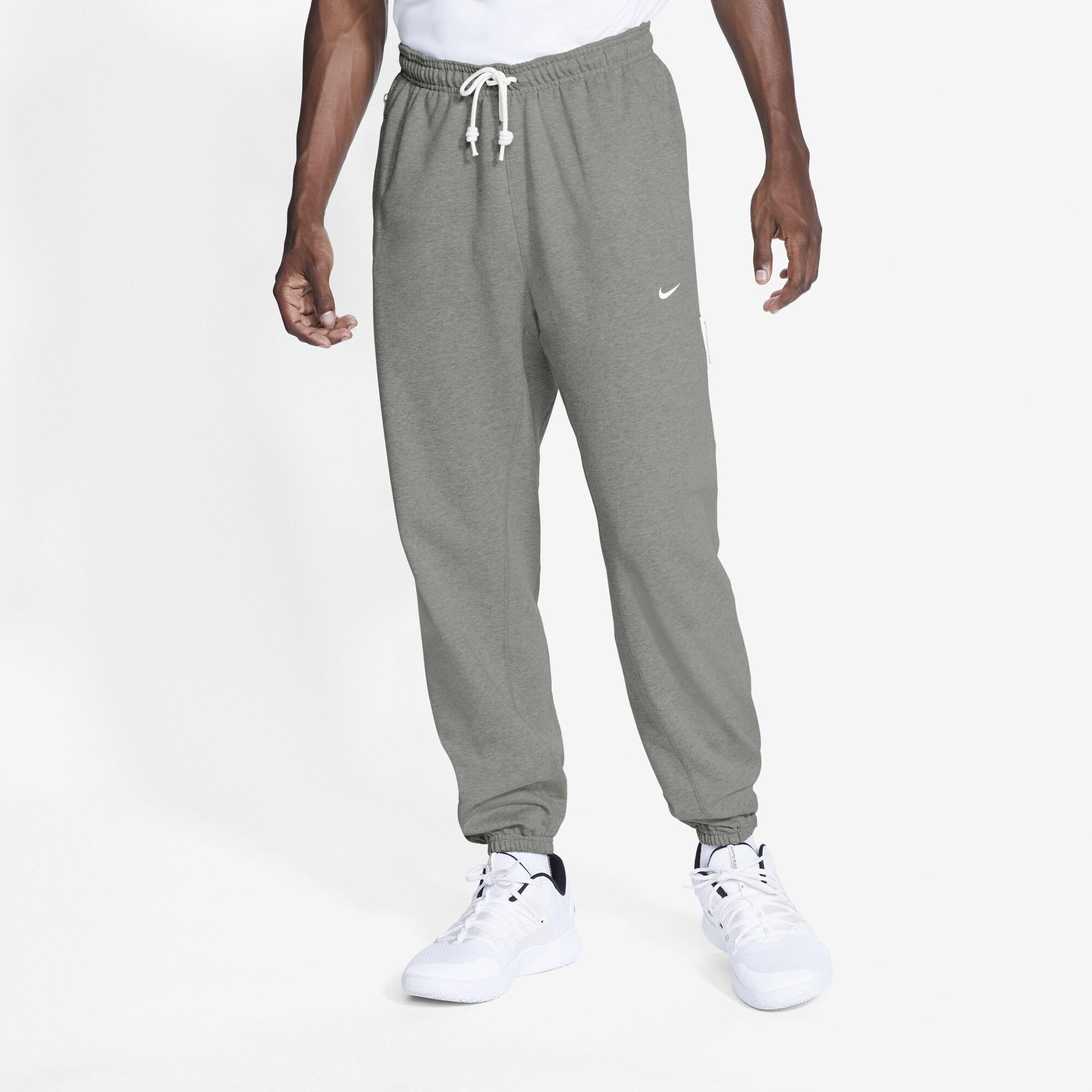 Nike Fleece Standard Issue Pants in Dark Grey Heather/Pale Ivory (Gray ...