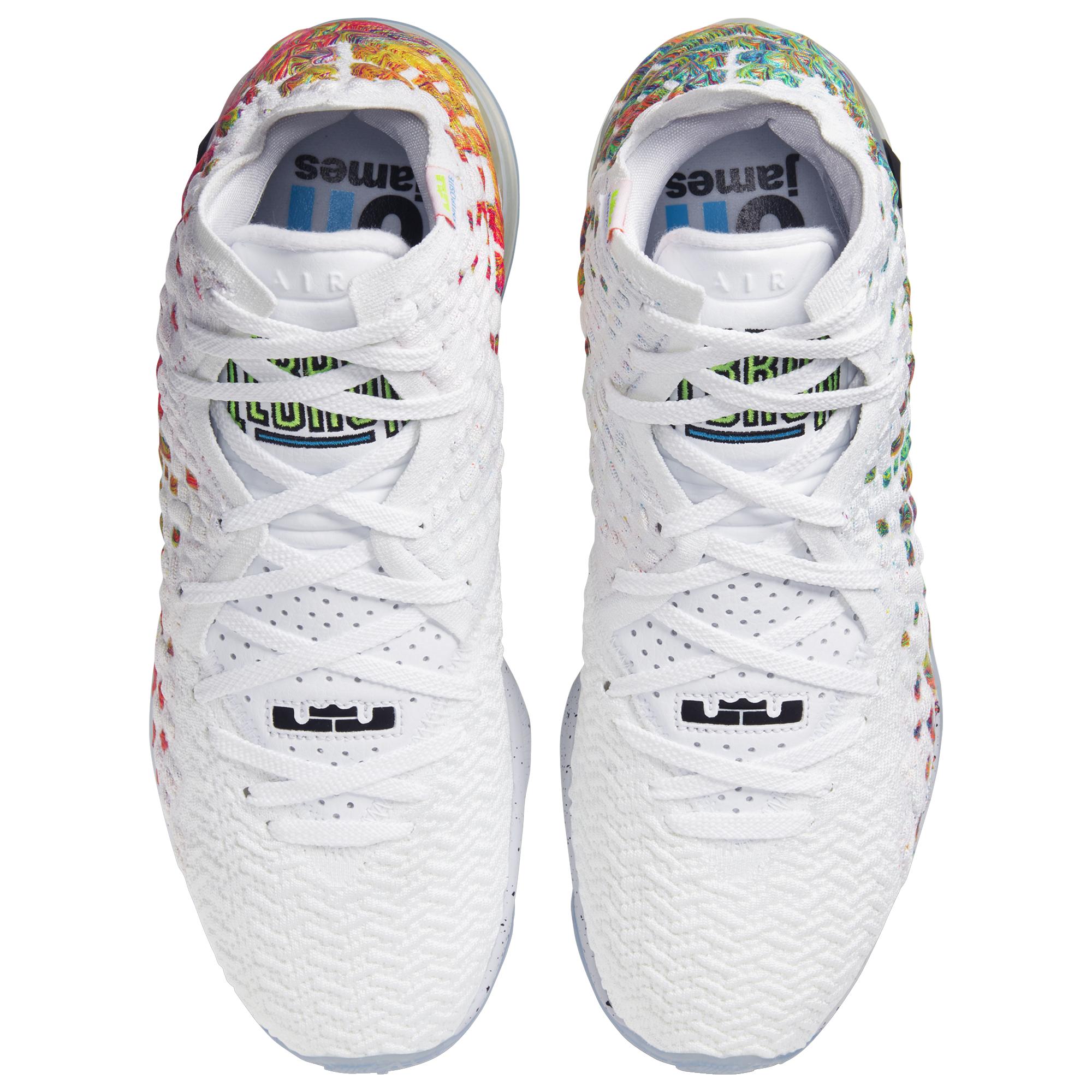 lebron james basketball shoes white