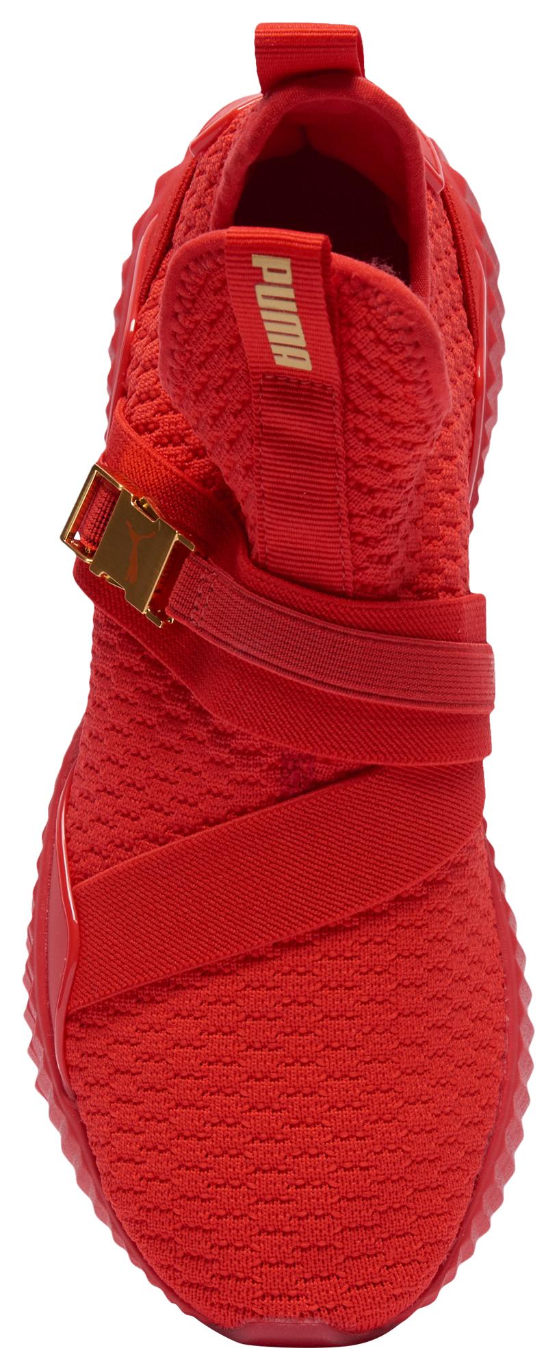 PUMA Rubber Defy Mid Buckle in Red - Lyst