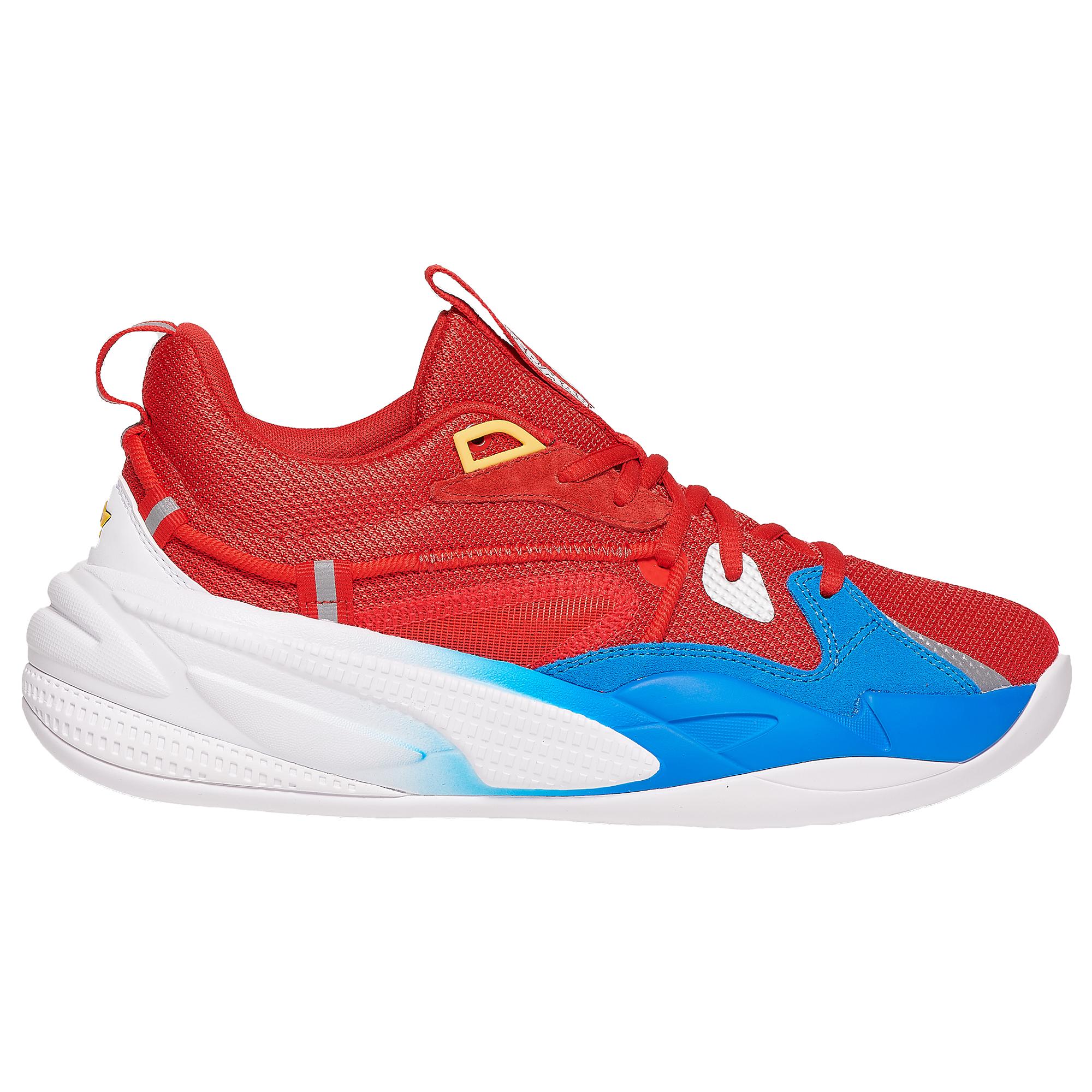 blue white and red basketball shoes