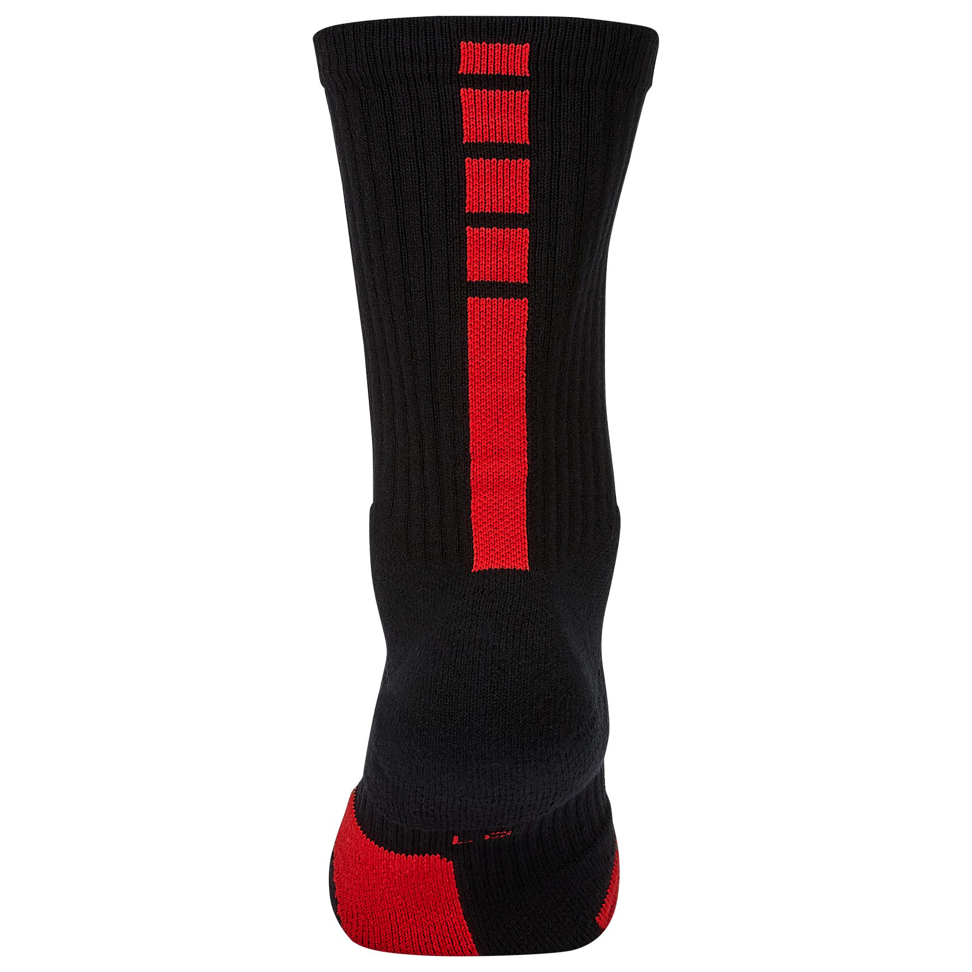 Nike Synthetic Elite Crew Socks in Black/University Red (Black) Lyst