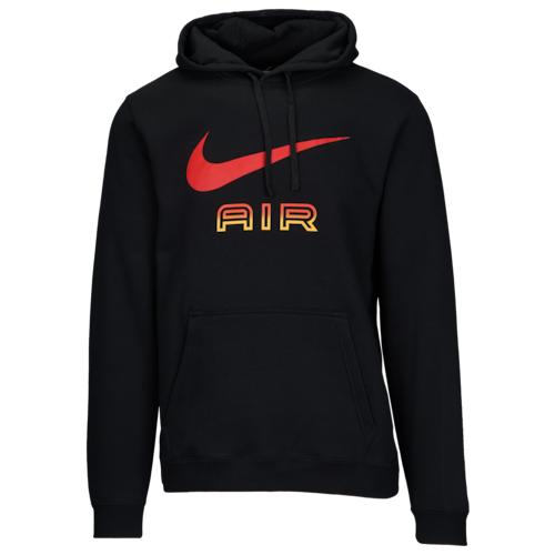Nike Cotton Tn Air Hoodie in Black/Red 