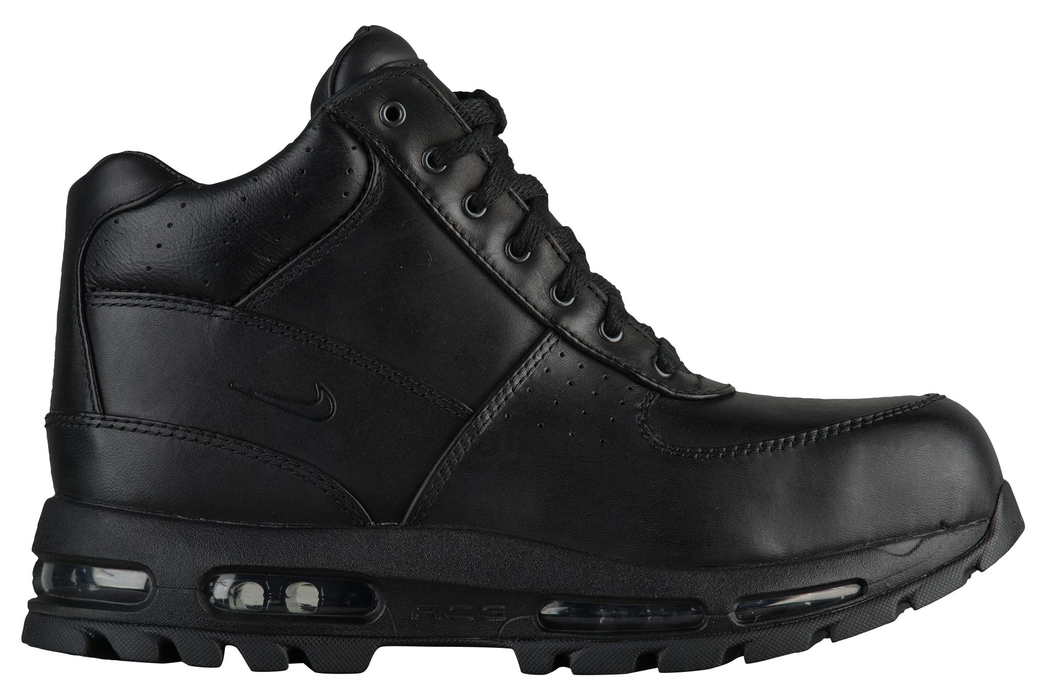 Nike Leather Air Max Goadome Boots in Black/Black/Black (Black 
