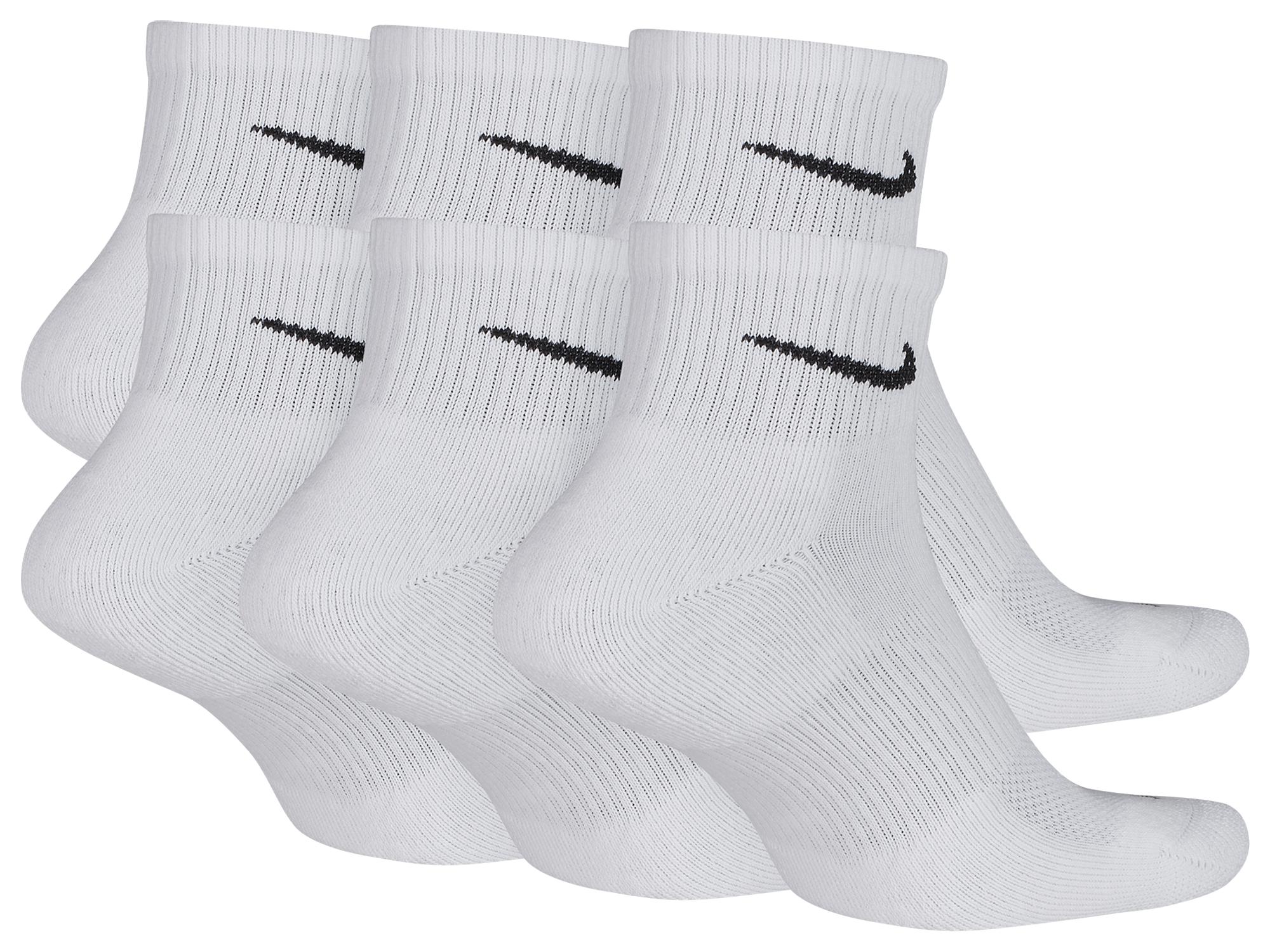 Nike 6 Pack Dri-fit Plus Quarter Socks in White/Black (White) for Men -  Save 18% - Lyst