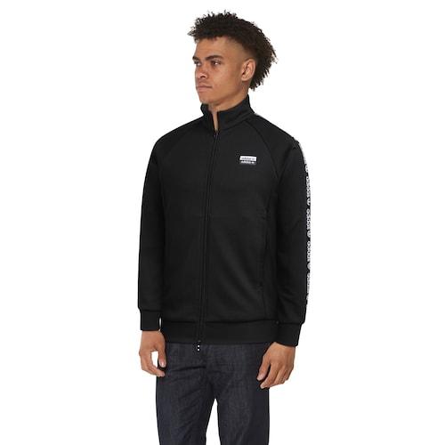 adidas Originals Synthetic Reveal Your Voice Taped Jacket in Black/White  (Black) for Men - Lyst