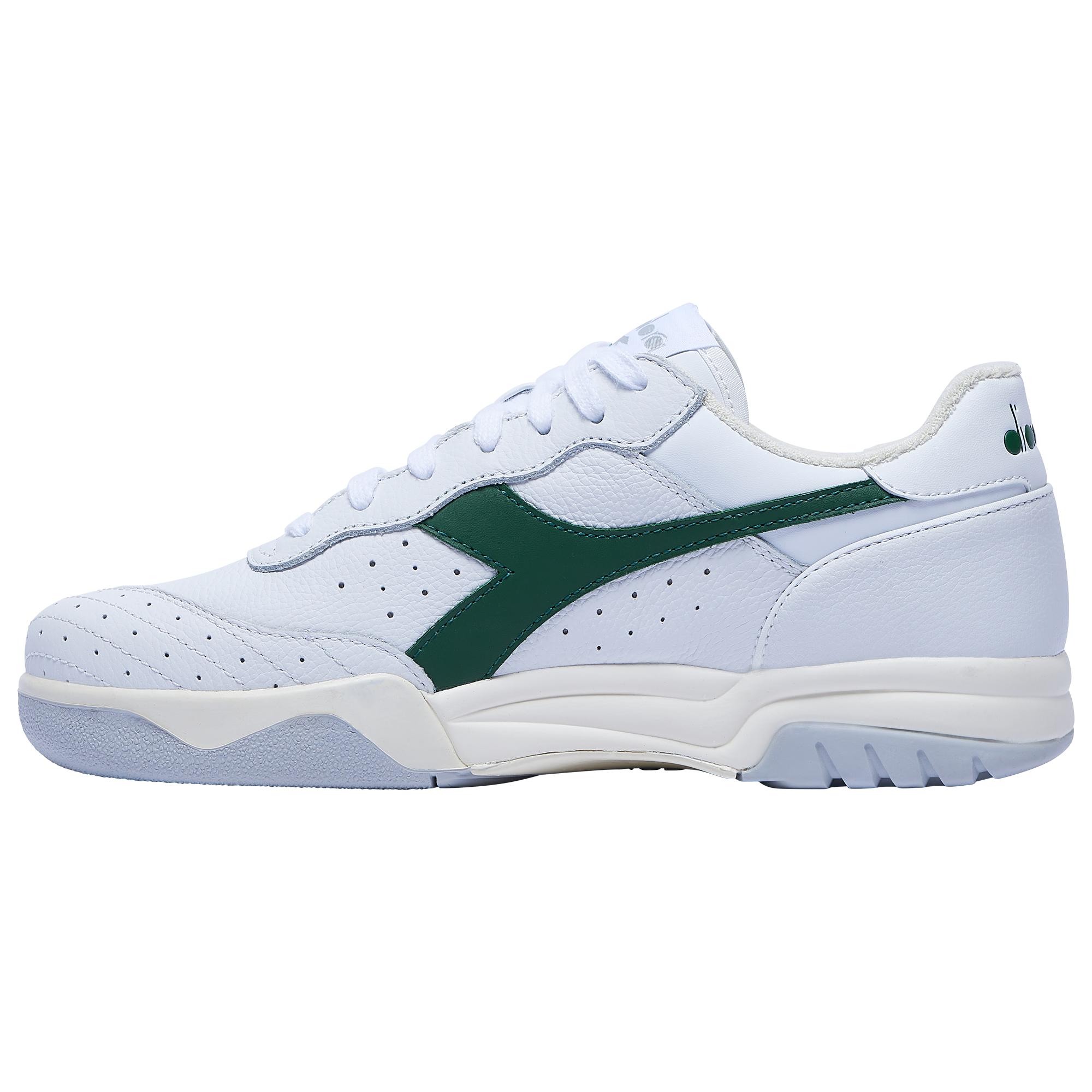 Diadora Leather Maverick - Shoes in White/Green (Gray) for Men | Lyst