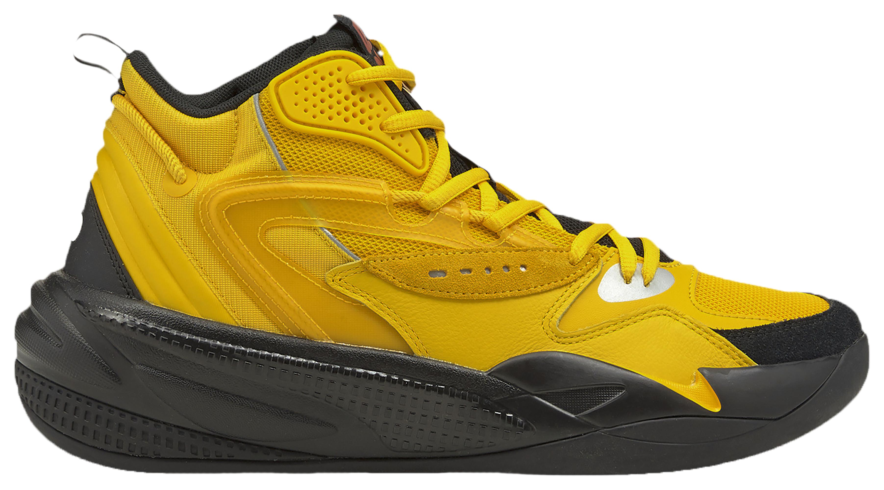 puma yellow basketball shoes