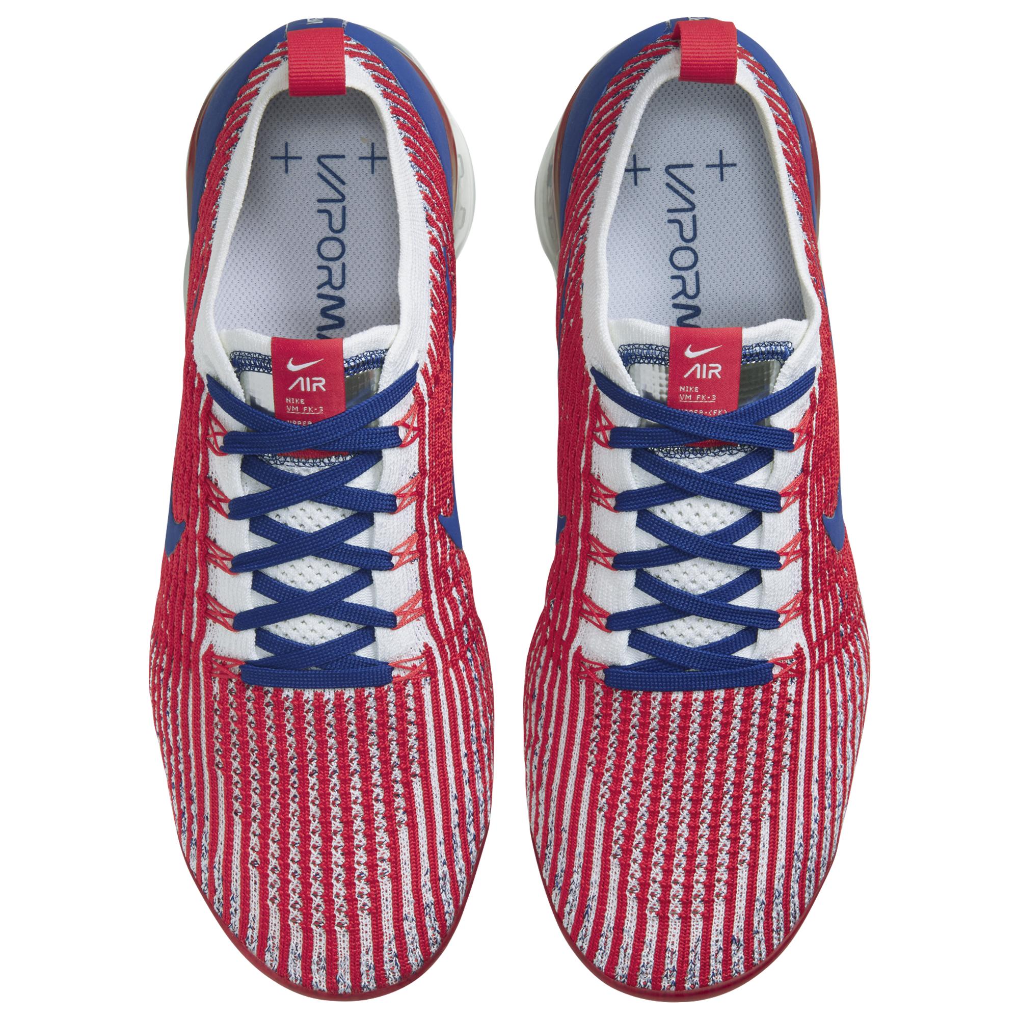 nike vapormax flyknit 3 red white and blue