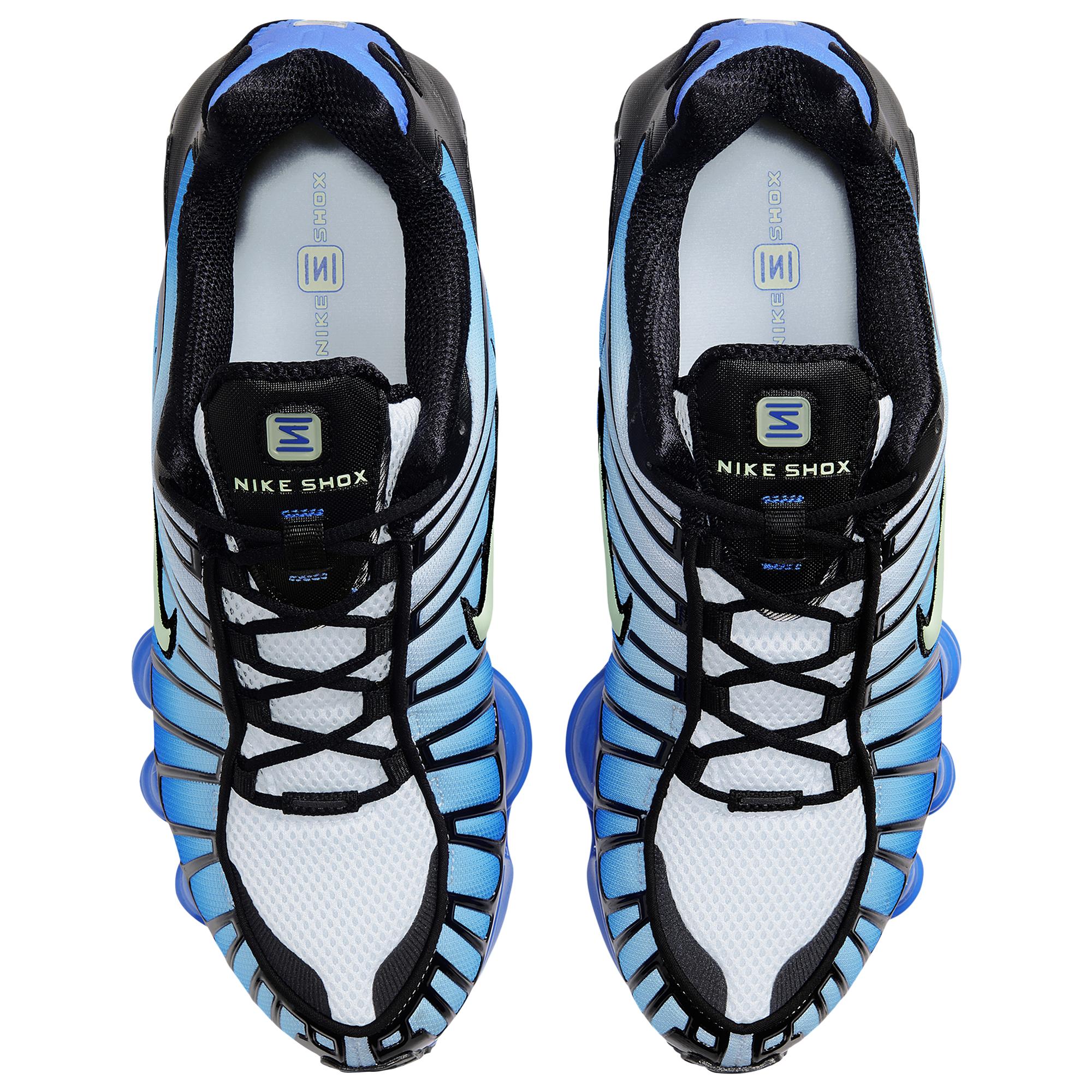 nike shox blue and black