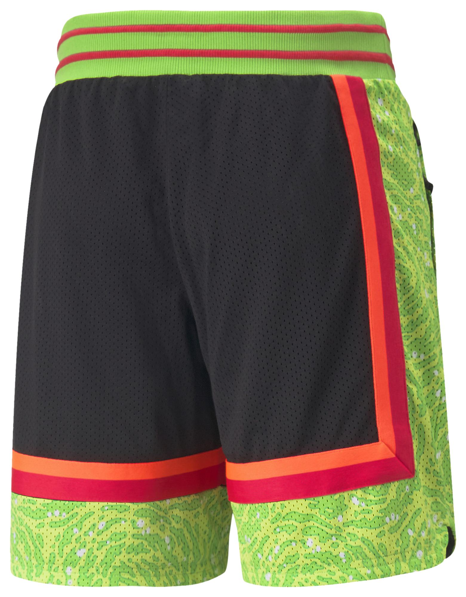 PUMA X Rick And Morty Basketball Shorts in Black/Green (Black) for Men |  Lyst