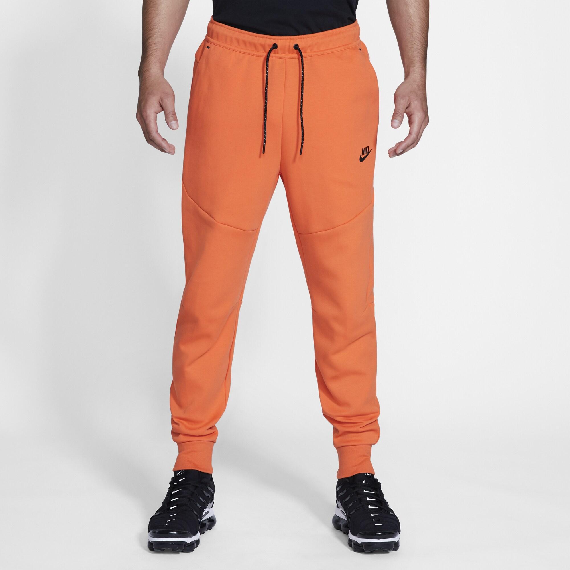 Nike Tech Fleece Jogger in Orange for Men - Lyst