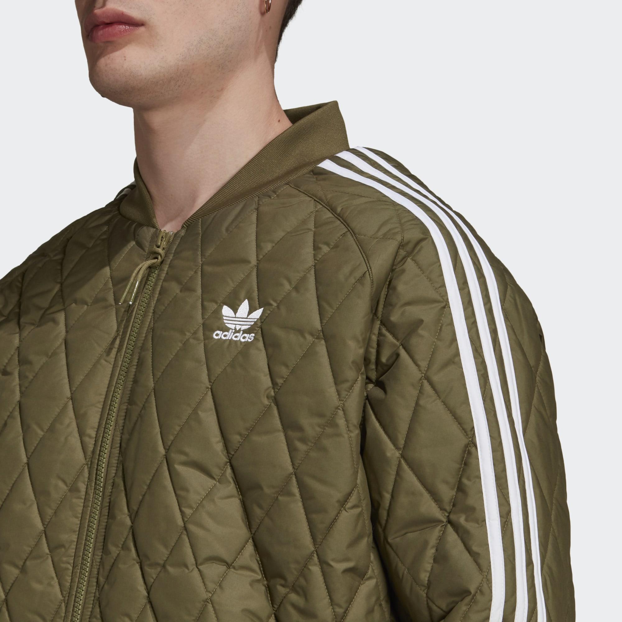 adidas Originals Adicolor Classics Quilted Sst Track Top in Green for Men |  Lyst