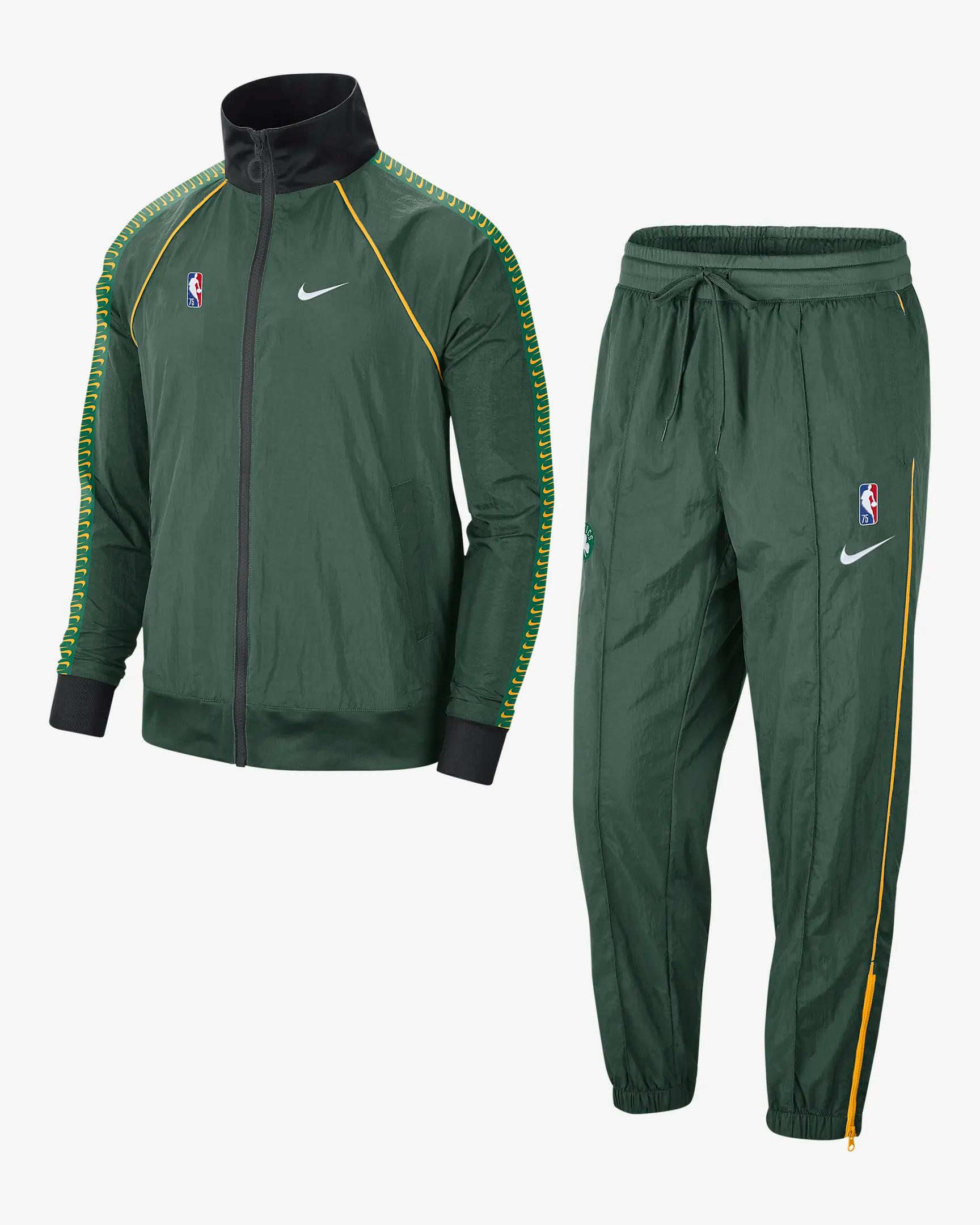 Nike Nba Boston Celtics Courtside Training Tracksuit in Green for Men ...