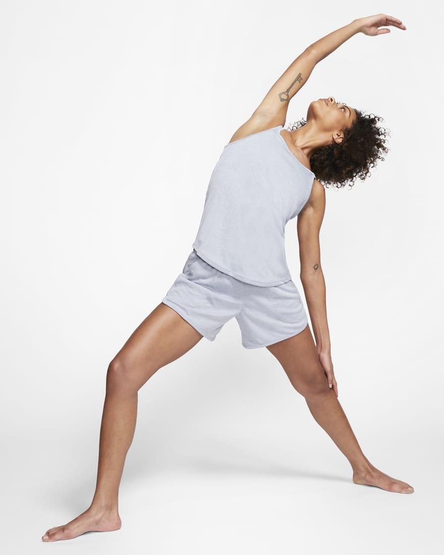 Nike Yoga Ribbed Shorts | Lyst