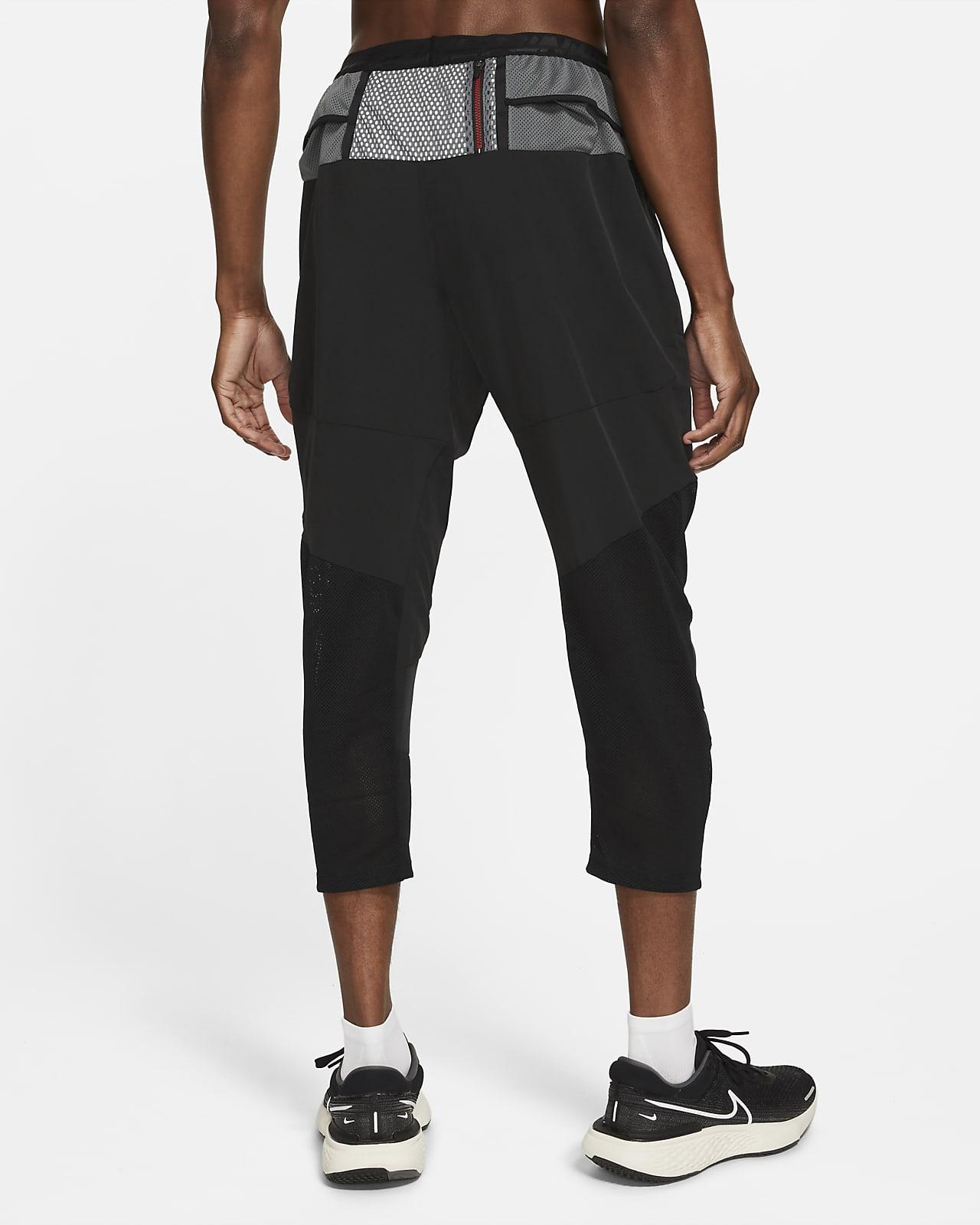 nike running phenom elite woven joggers in black