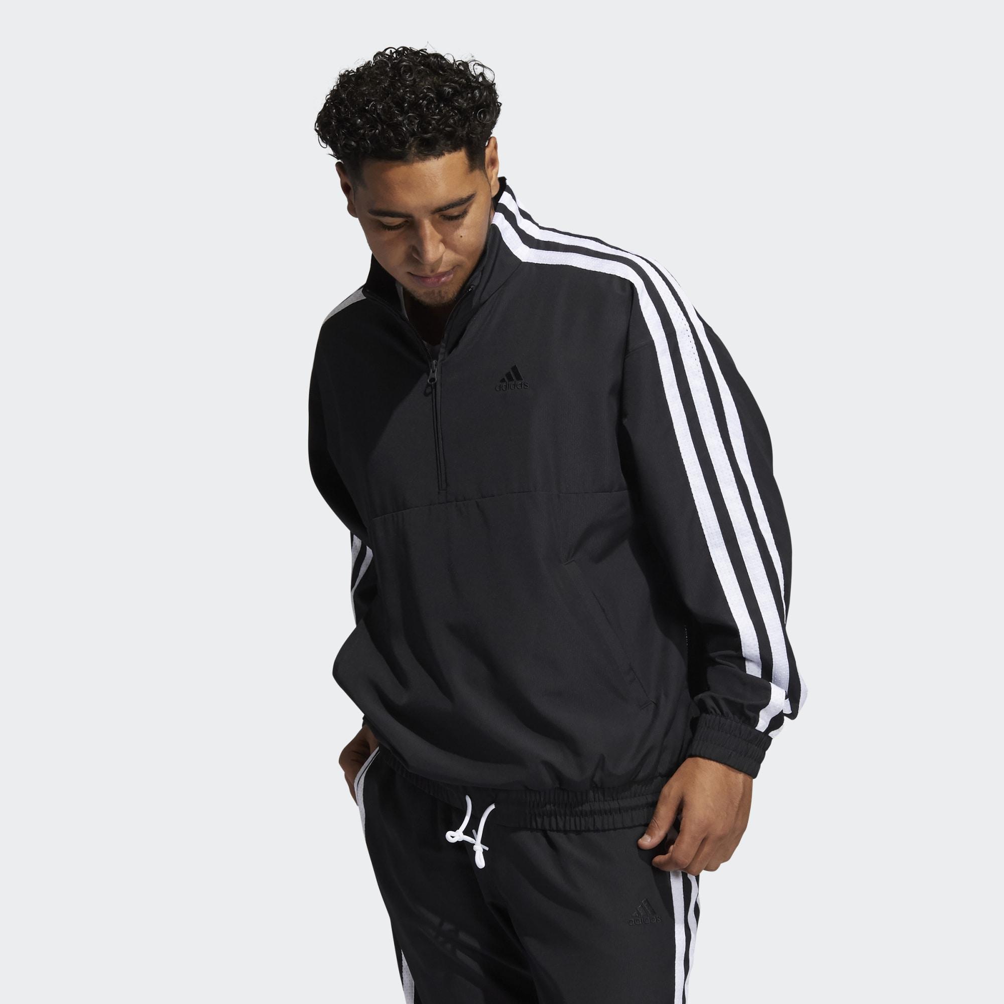 adidas Originals Adidas Basketball Summer Legend Windbreaker Jacket in  Black for Men | Lyst
