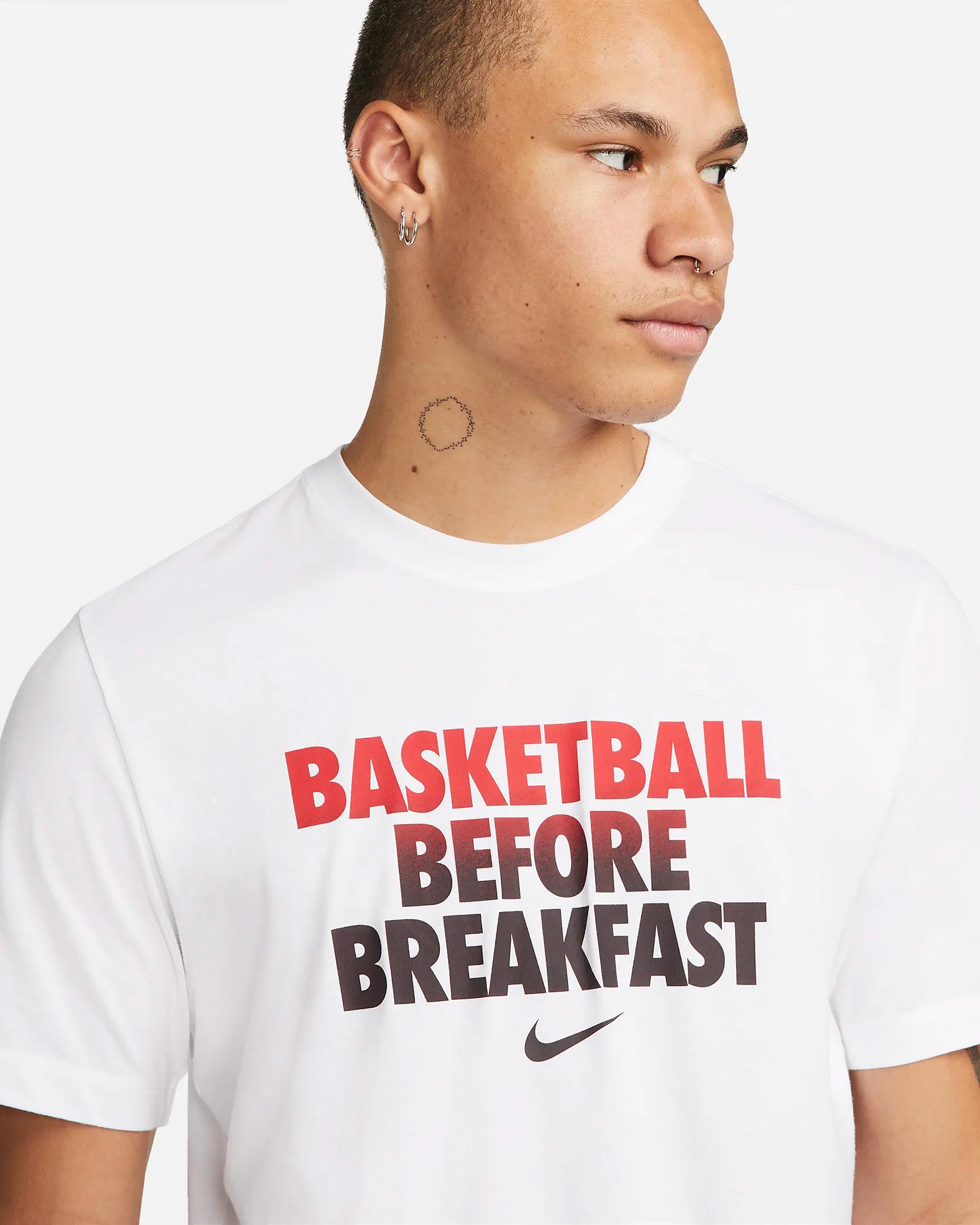 Nike Dri-fit Ss Basketball T-shirt in White for Men | Lyst