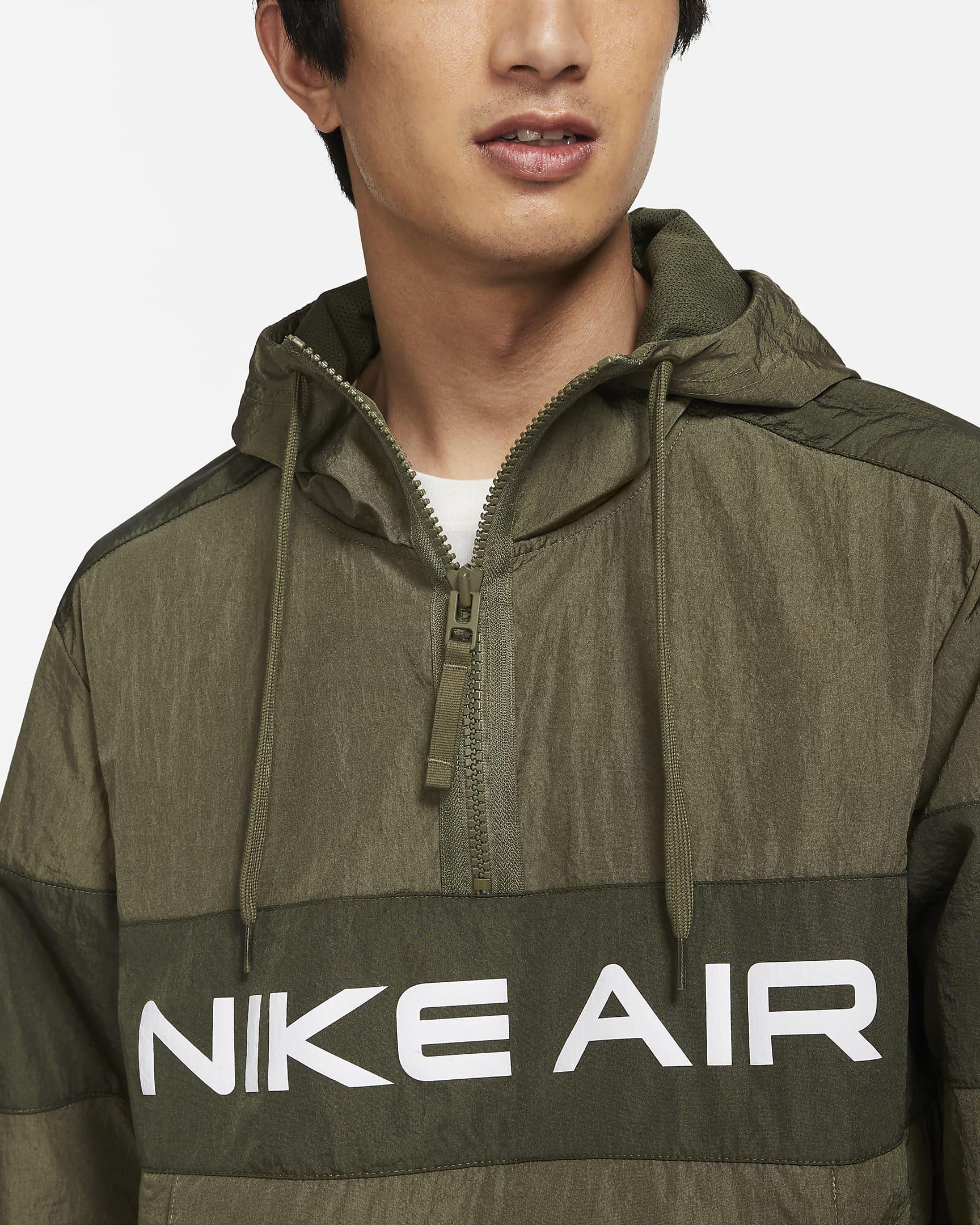 Nike Air Unlined Anorak Jacket in Green 
