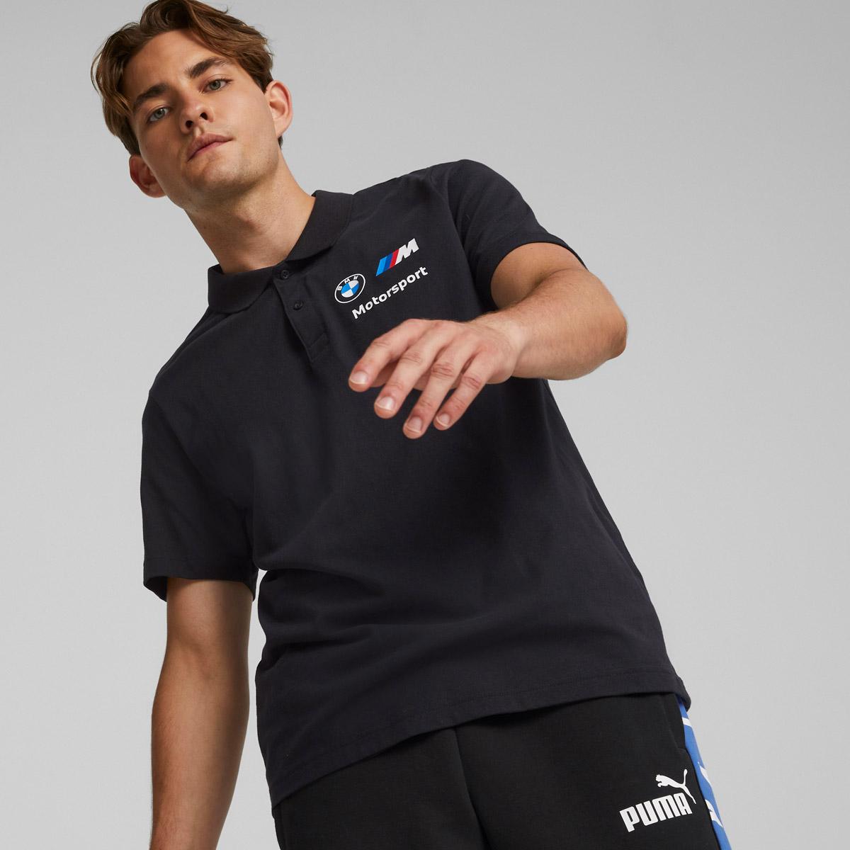 PUMA Bmw M Motorsport Essentials Polo Shirt Men in Black for Men | Lyst