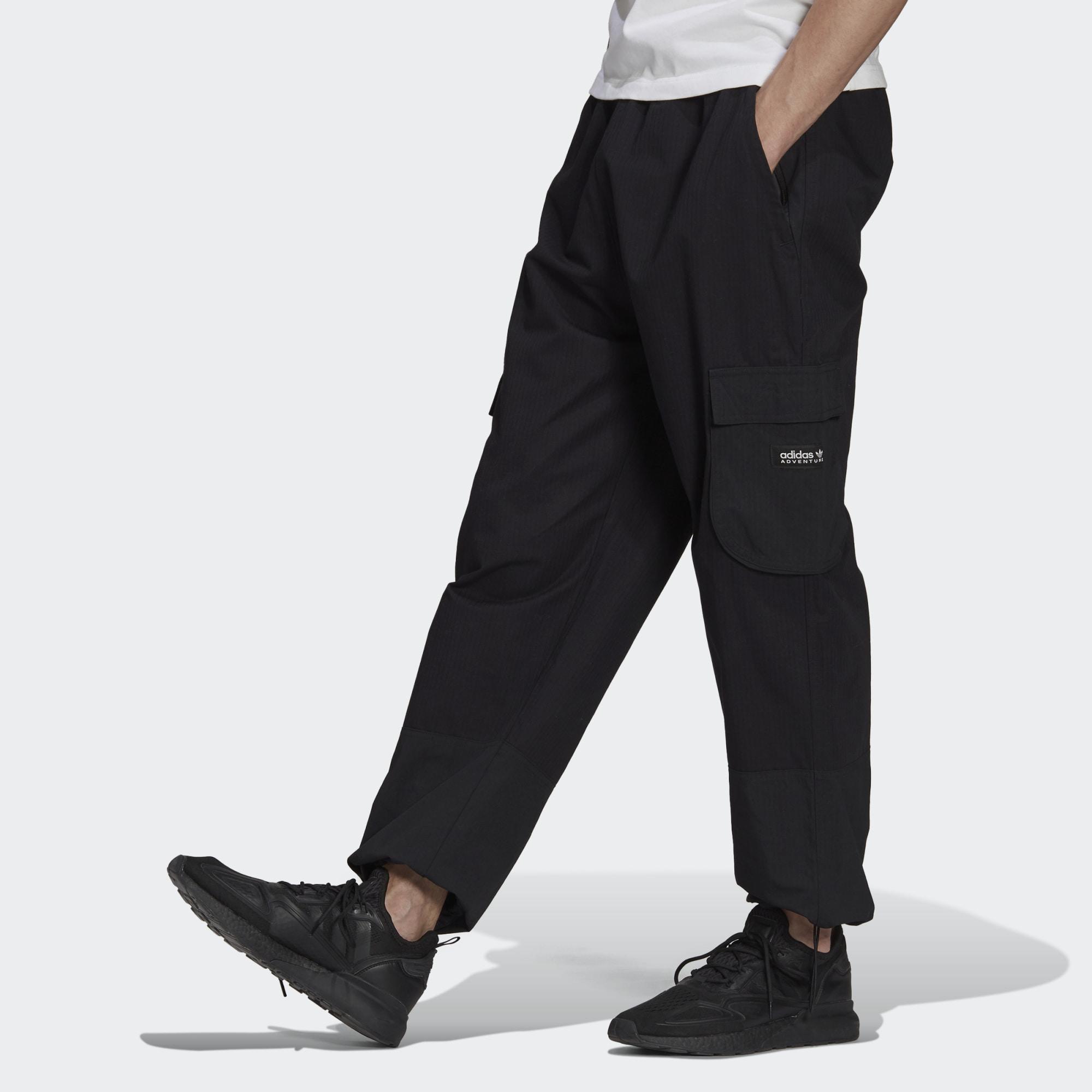 adidas Originals Adventure Cargo Tracksuit Pants in Black for Men | Lyst
