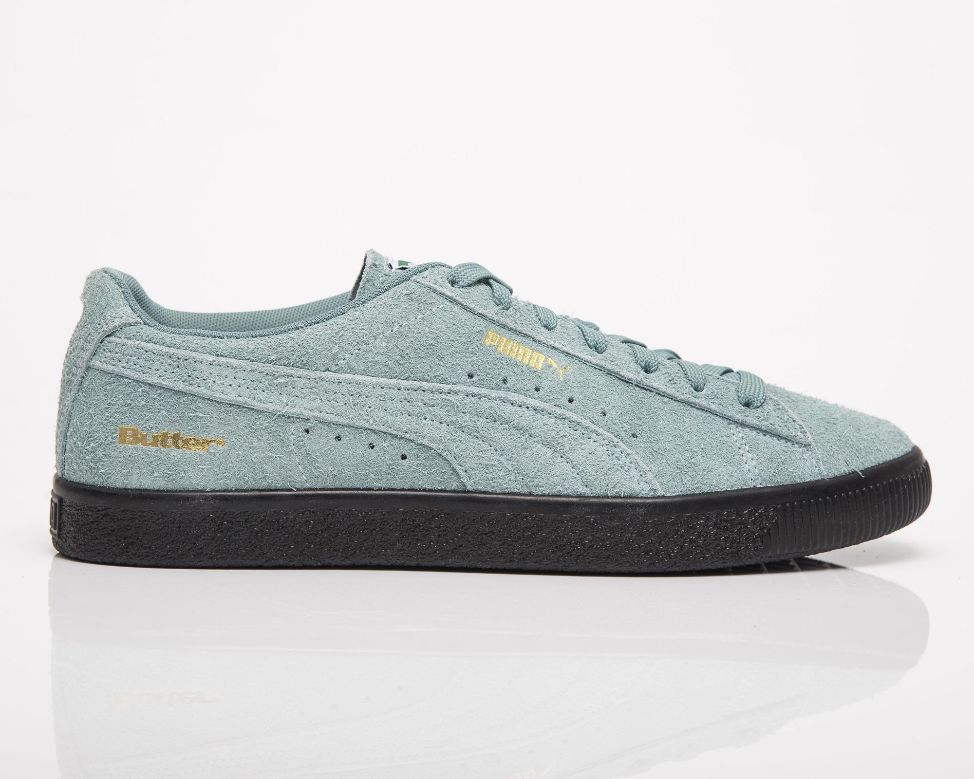 teal puma suede