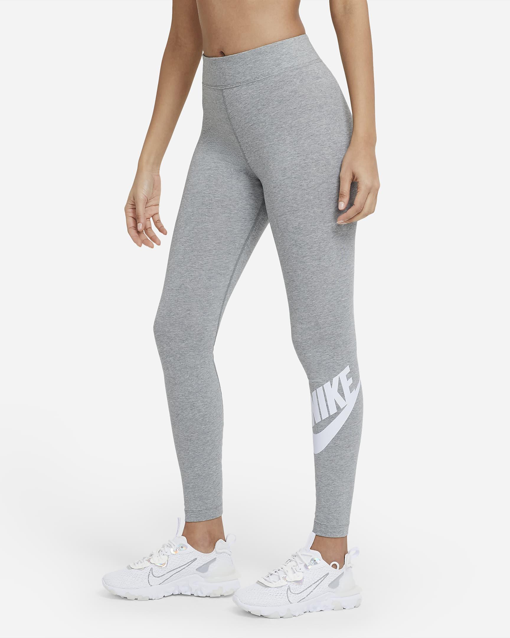 Nike Sportswear Essential High-rise Leggings in Gray | Lyst