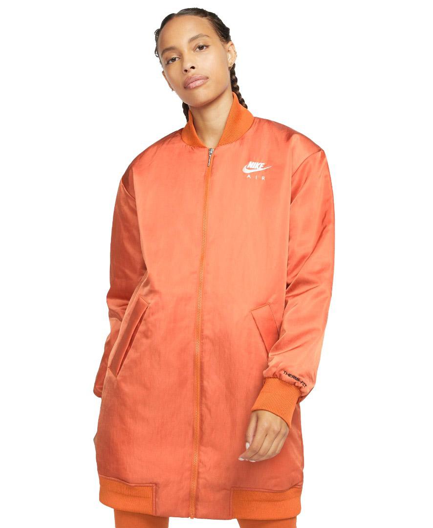 Nike Air Therma-fit Synthetic-fill Bomber Jacket in Orange | Lyst