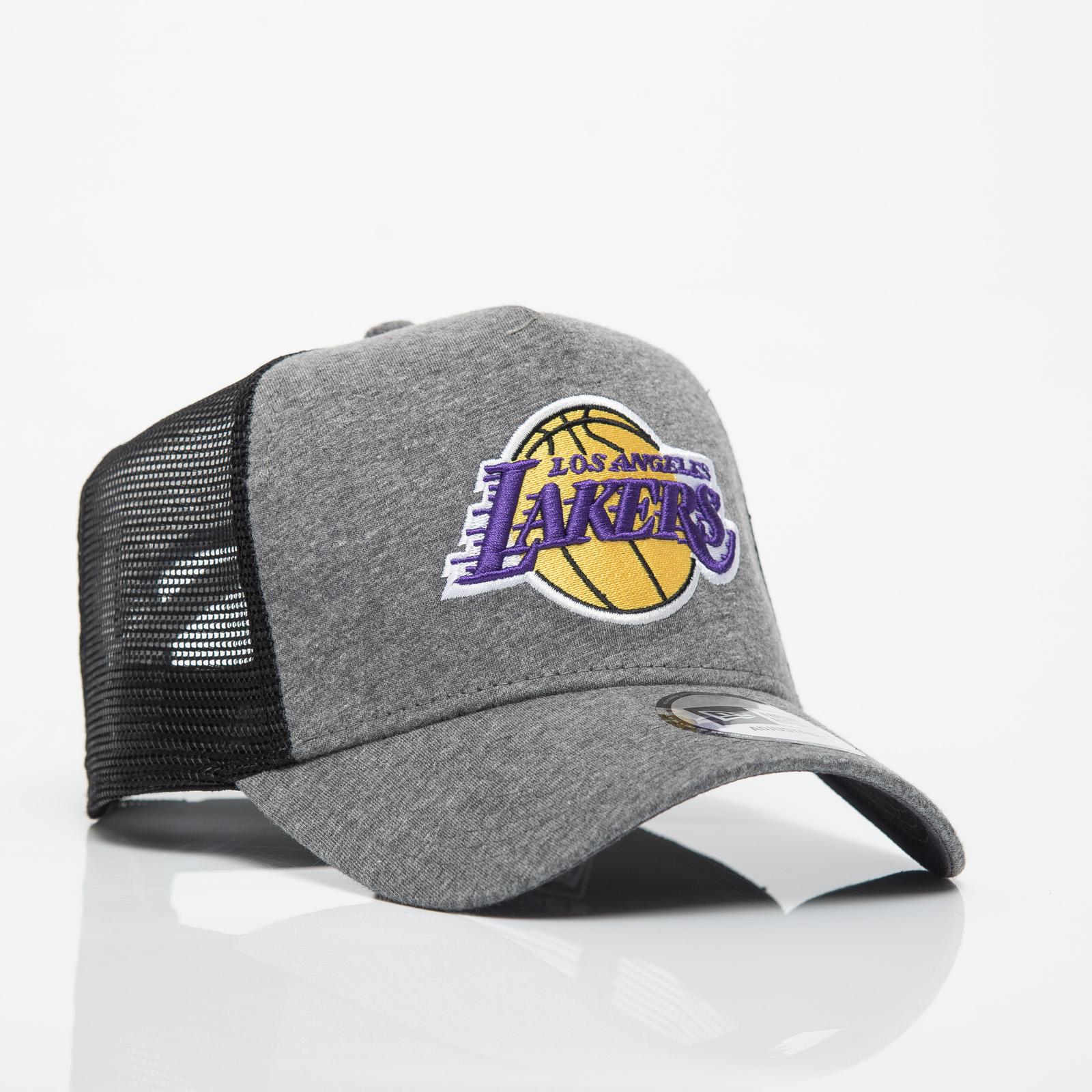 KTZ Nba Los Angeles Lakers Jersey Essential A-frame Trucker Cap in Gray for  Men | Lyst