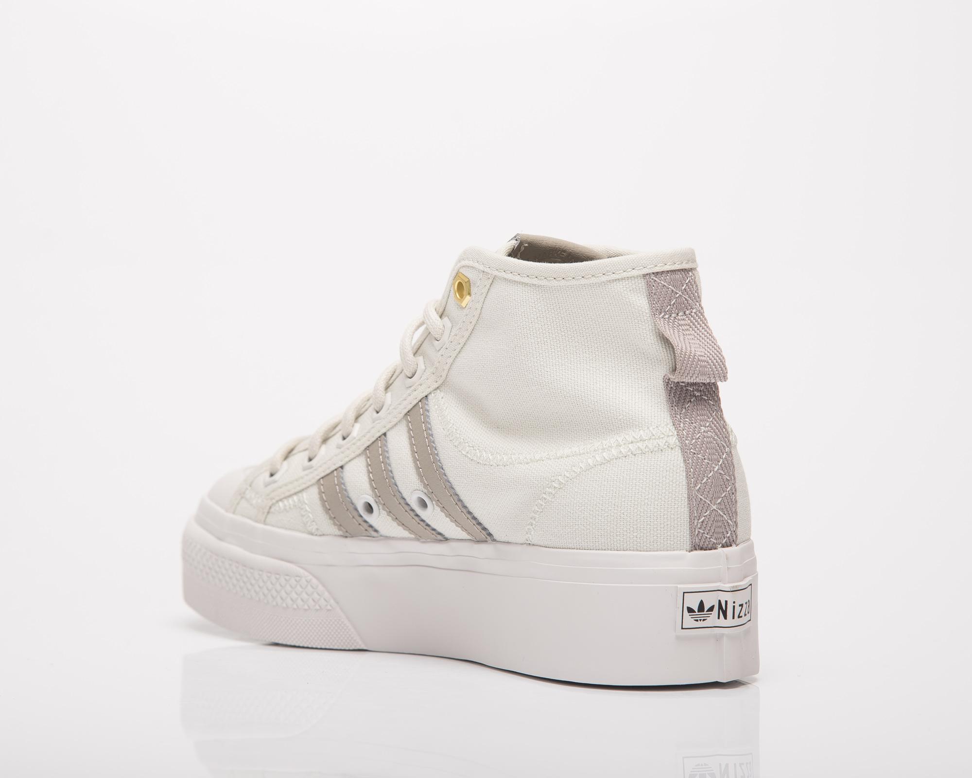 adidas Originals Nizza Platform Mid in White | Lyst