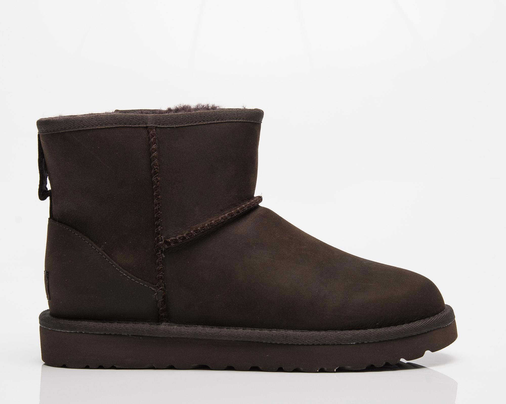 UGG Classic Mini Leather in Black | Lyst
