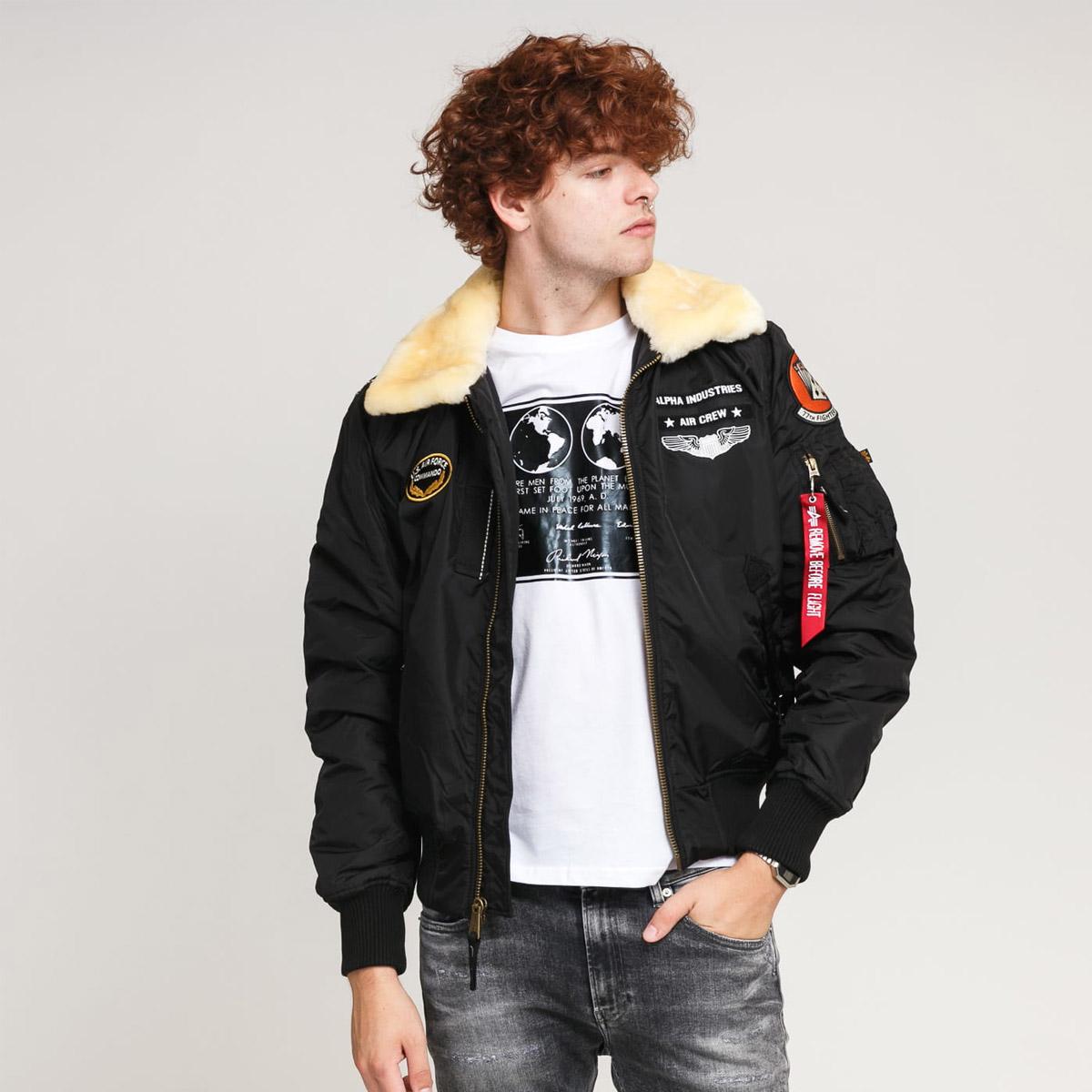 Alpha Industries Injector Iii Air Force Jacket in Black for Men | Lyst