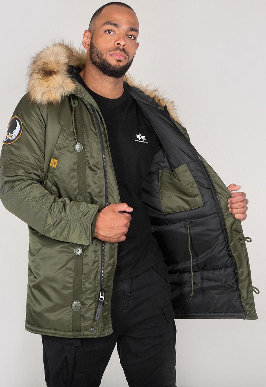 Alpha Industries N3b Airborne Parka Striukė in Green for Men | Lyst