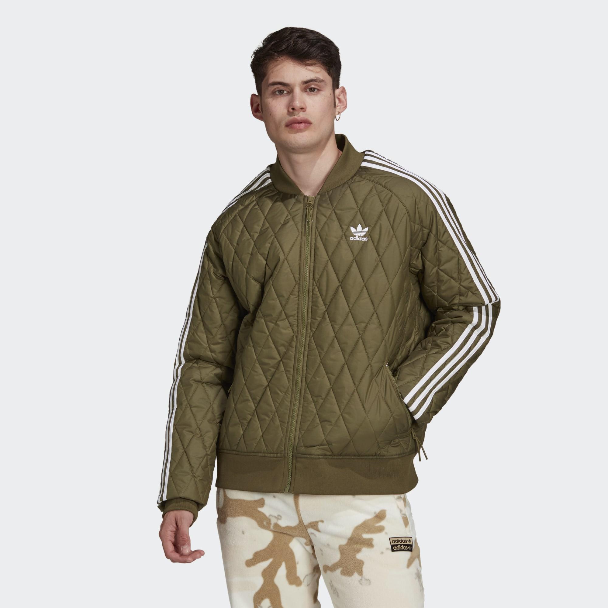 adidas Originals Adicolor Classics Quilted Sst Track Top in Green for Men |  Lyst