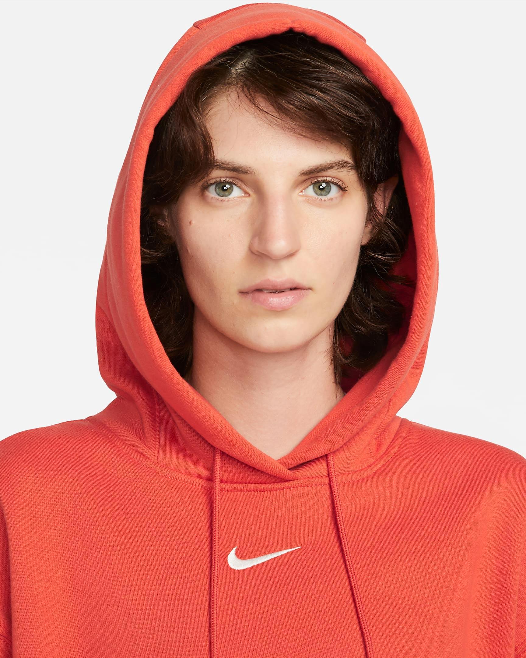 Nike Sportswear Phoenix Fleece Hoodie in Orange | Lyst