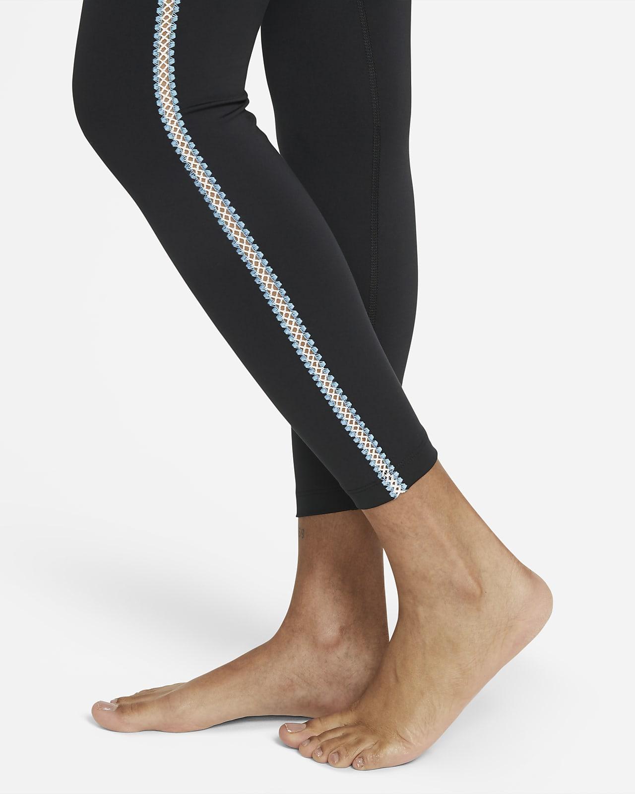 Nike Yoga 7/8 Crochet Edge Leggings | Lyst
