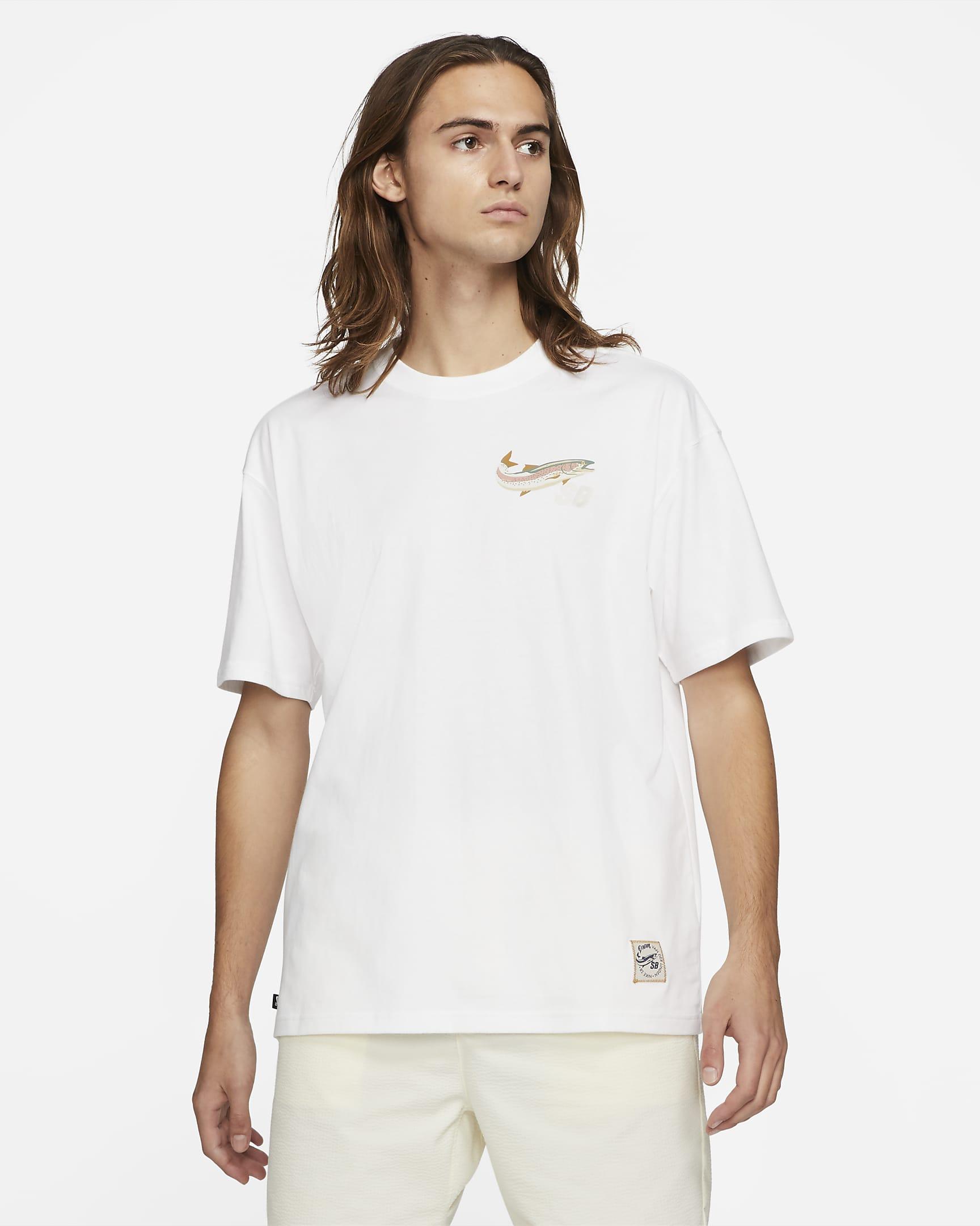 Nike Sb Daan Van Der Linden Ss Lifestyle T-shirt in White for Men | Lyst