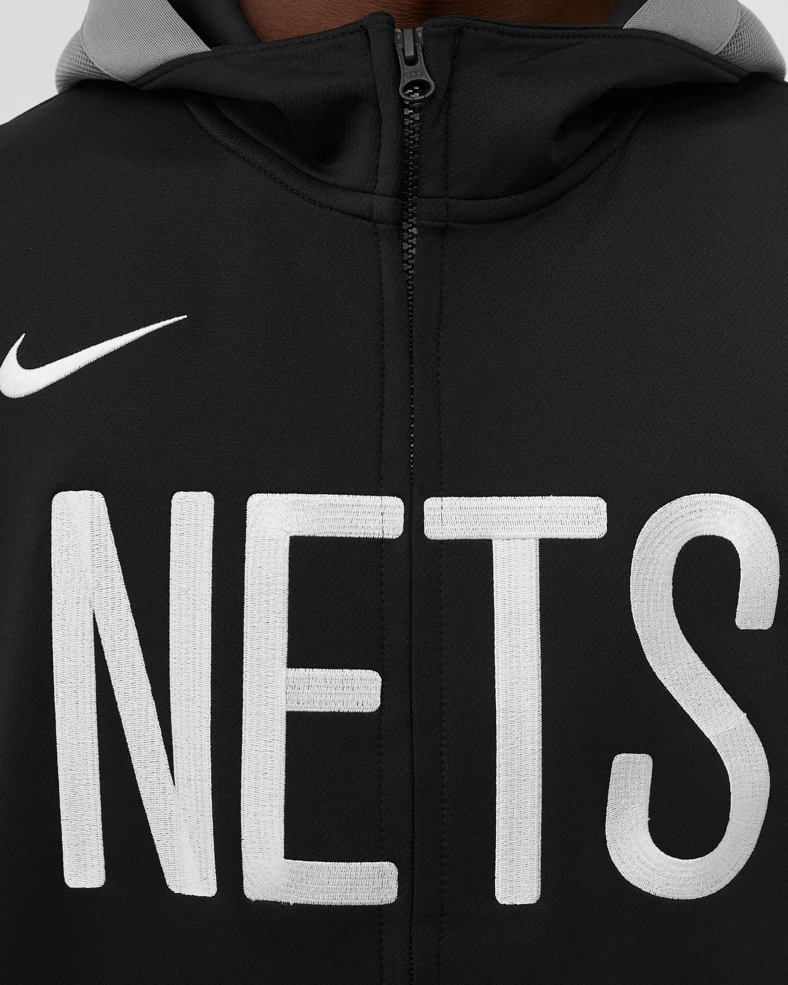 Nike Dri-fit Nba Brooklyn Nets Showtime Full-zip Hoodie in Black for Men |  Lyst