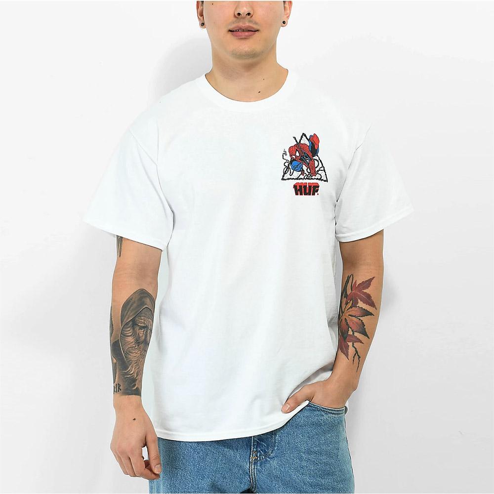 Huf X Marvel Spider-man Thwip Triangle T-shirt in White for Men | Lyst