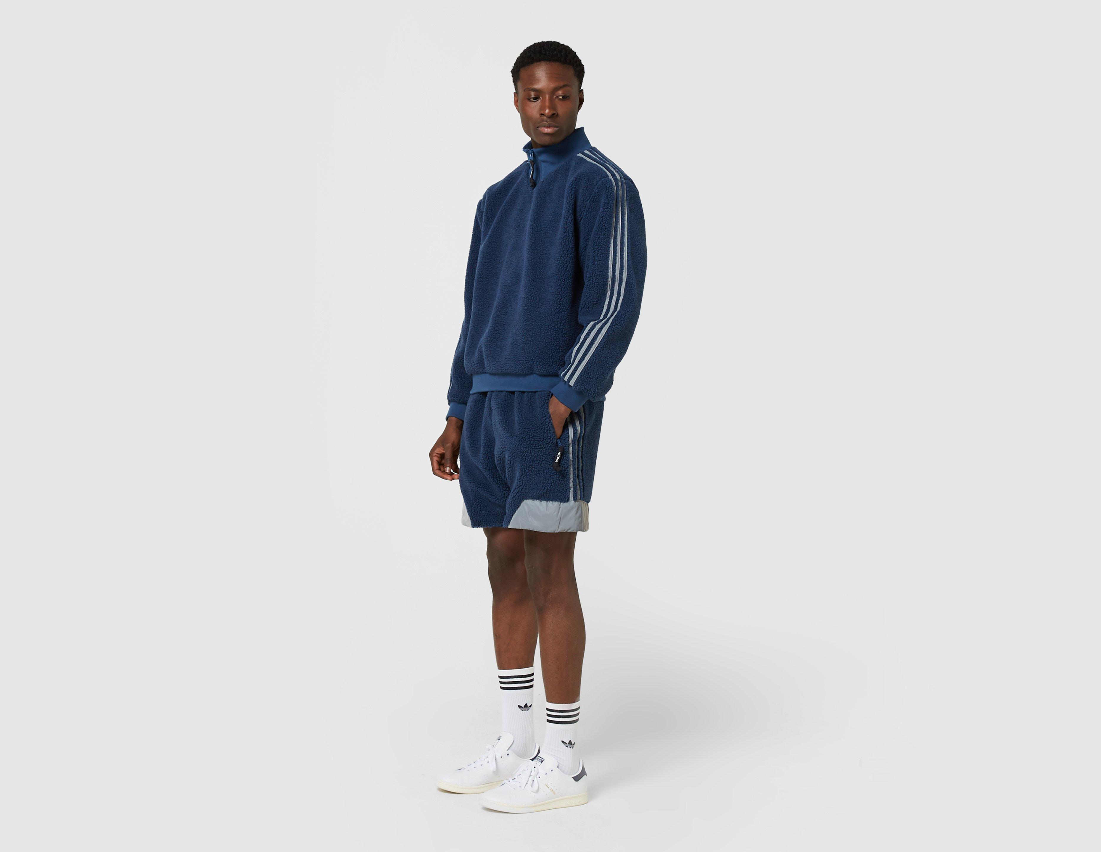 adidas Originals X Blondey Sherpa Fleece Pullover in Blue adidas Originals X Blondey Sherpa Fleece Pullover in Blue