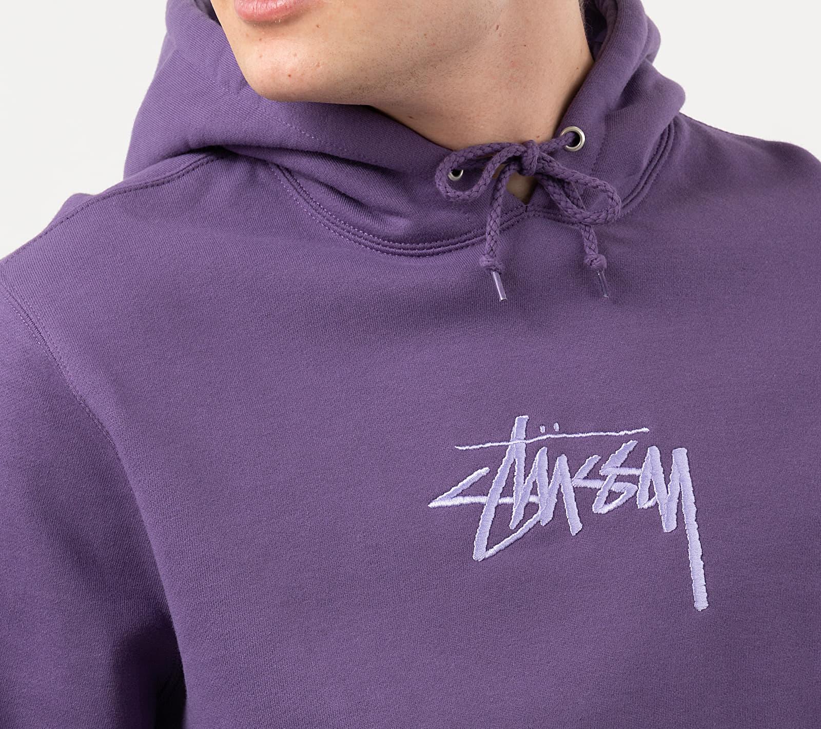 Stussy Stock Logo App. Hoodie Purple for Men - Lyst